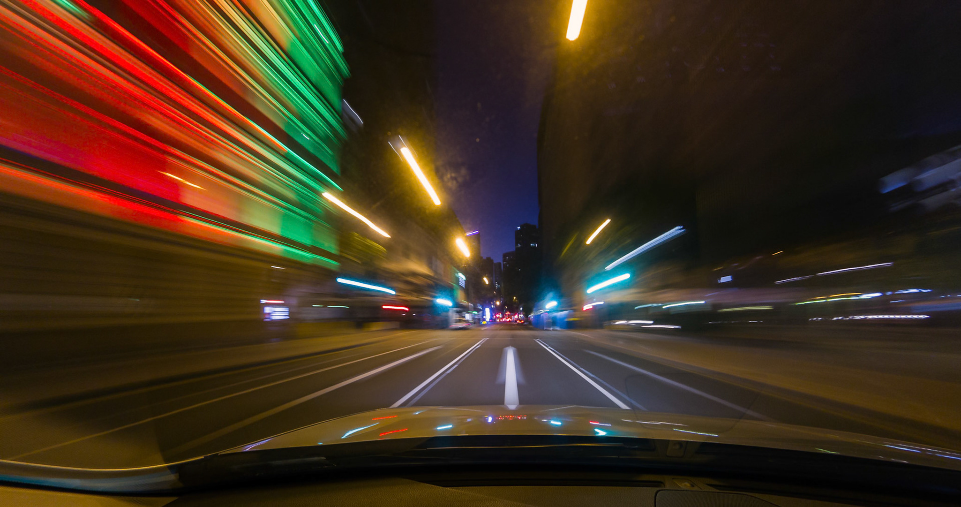 Long Exposure shot from the Honda in the Brisbane City