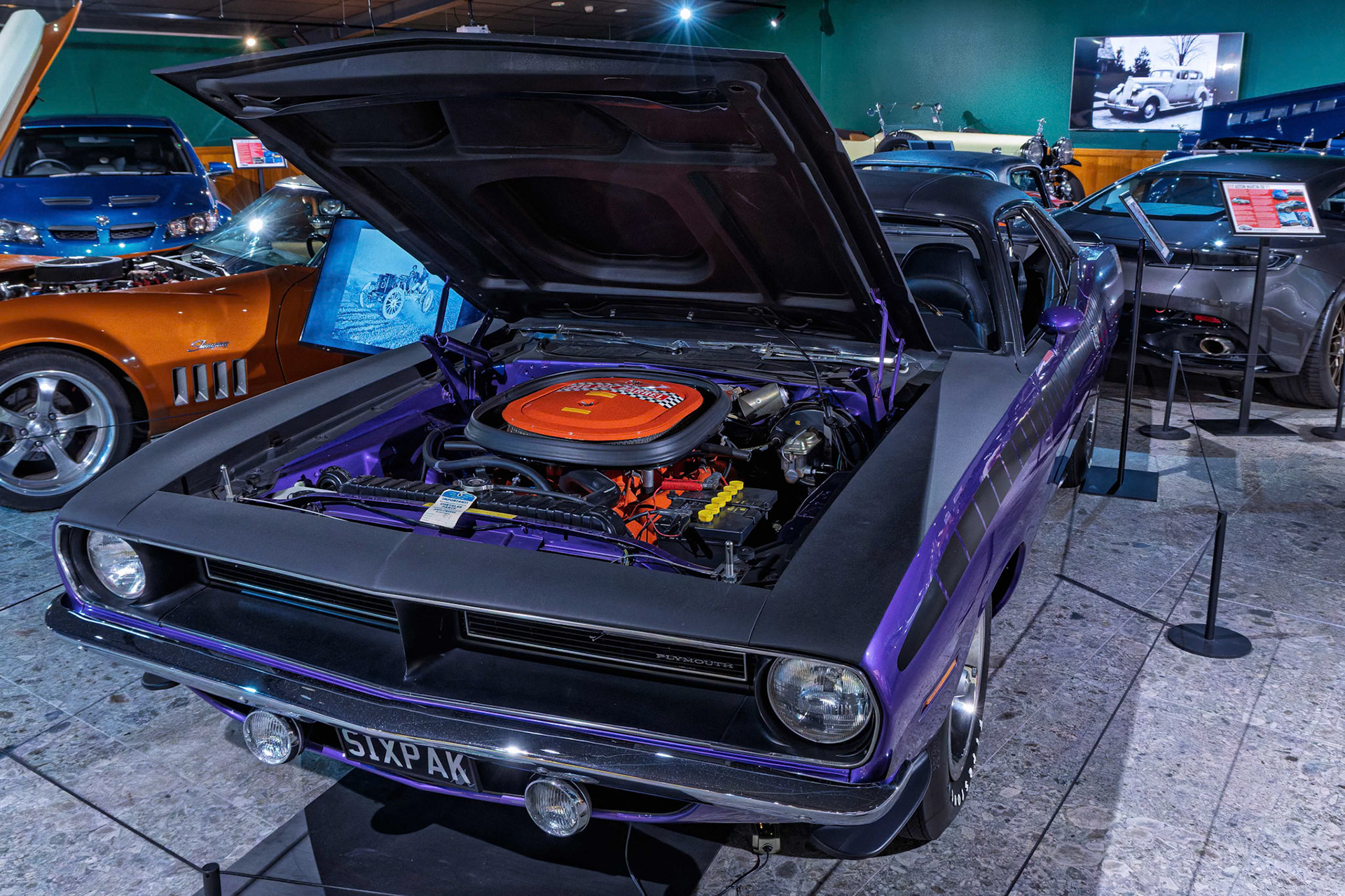 1970 Plymouth Cuda at Brisbane Motor Museum, Australia