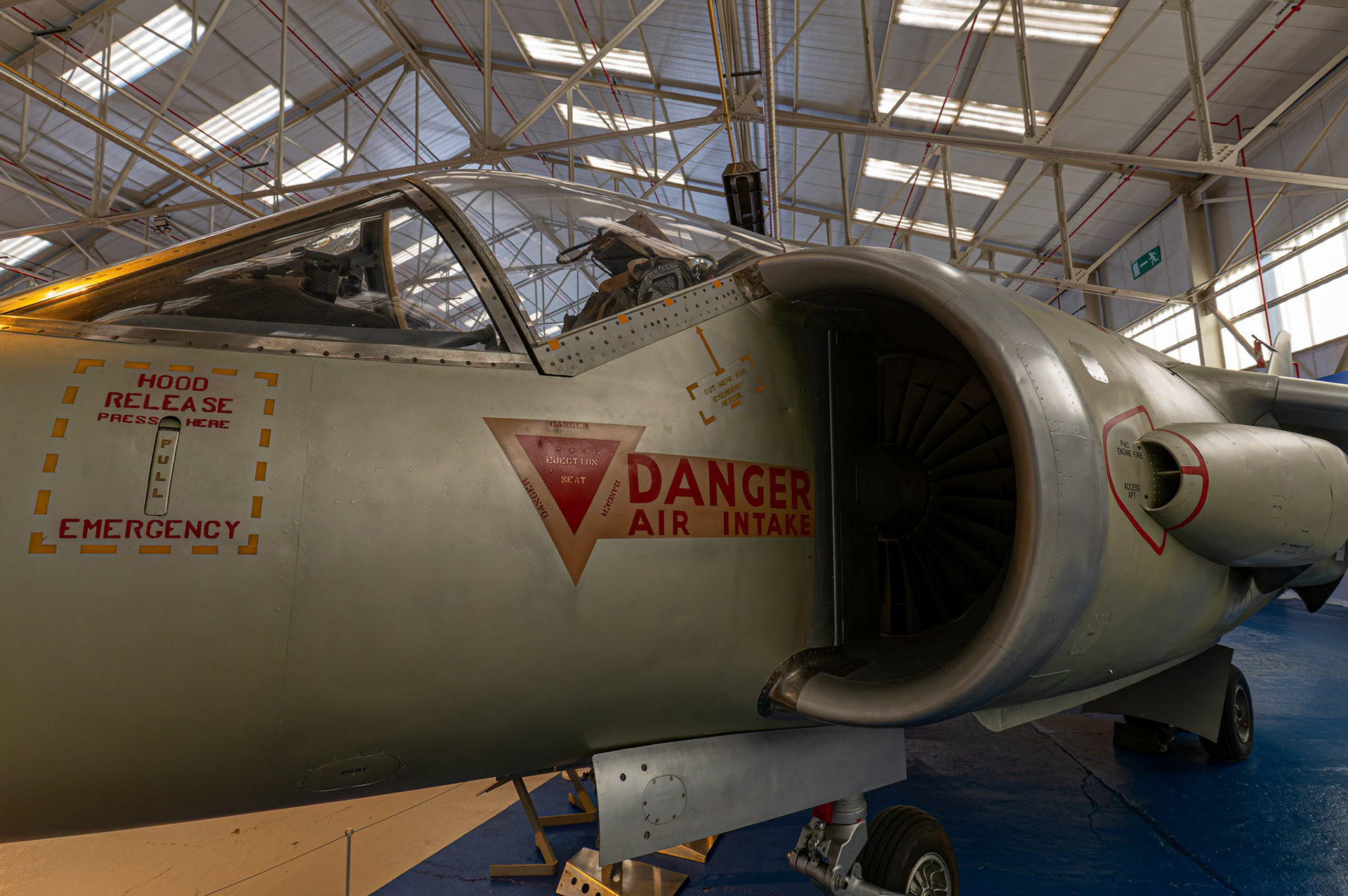 Hawker Siddeley Kestrel F(GA).1 on display at the Royal Air Force Museum Midlands in Cosford, United Kingdom