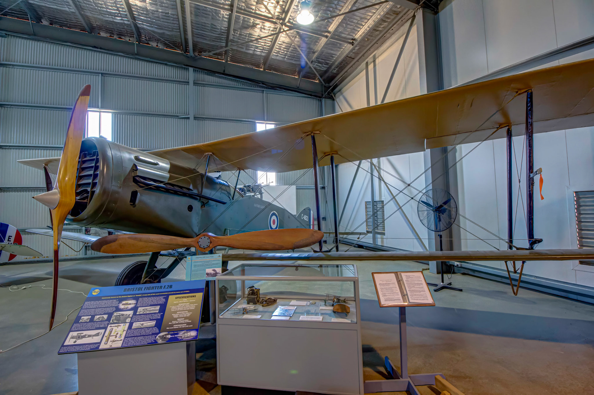 Bristol Fighter F2B on display at the Museum of Australian Army Flying in Oakey, Australia