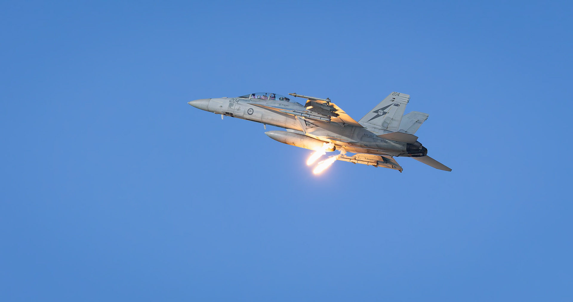 RAAF FA-18 Super Hornet on display at the Pacific Airshow on the Gold Coast, Australia