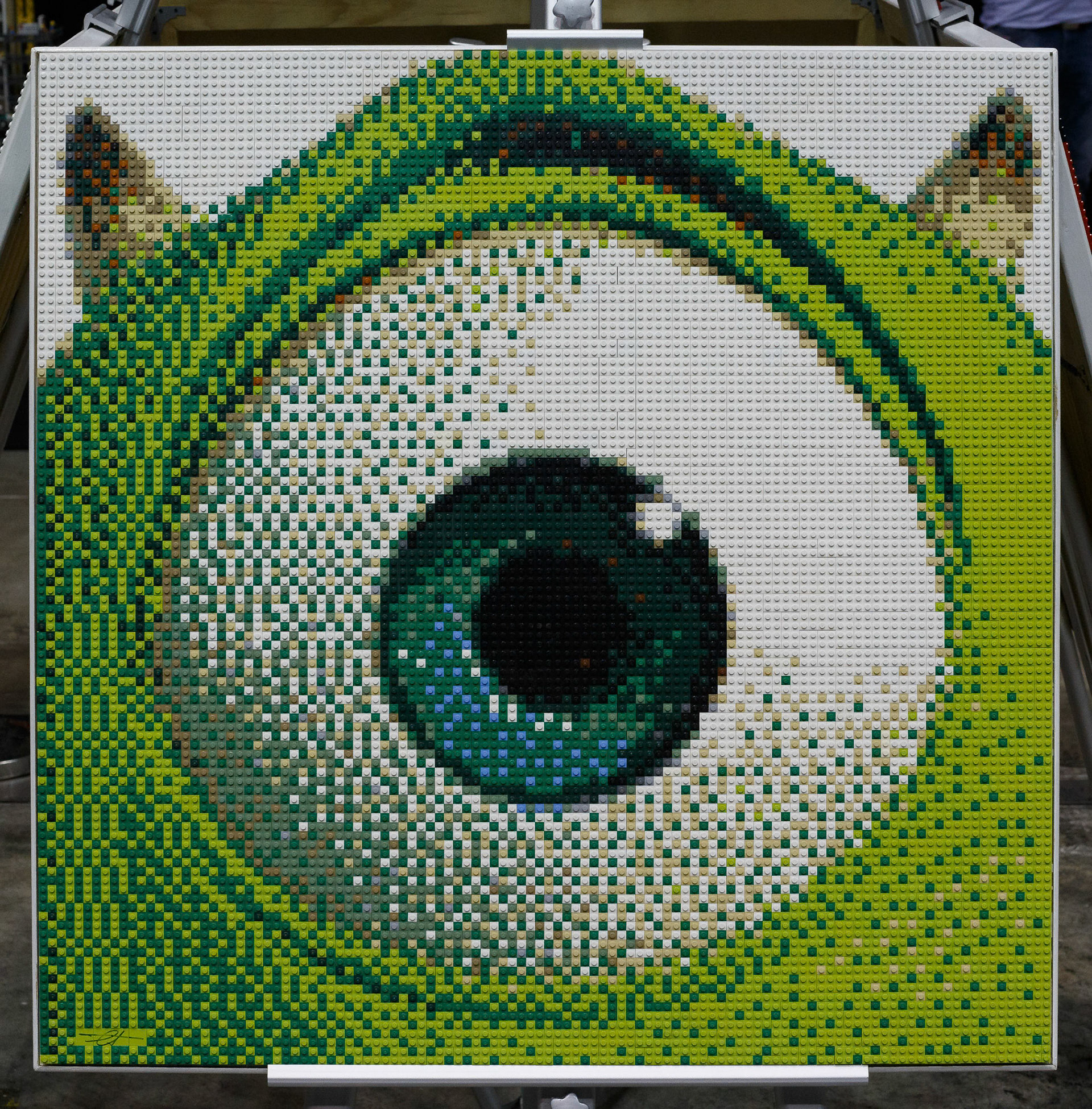 Mosaic Mike Lego Creation at the Brickman Experience at the Gold Coast, Australia