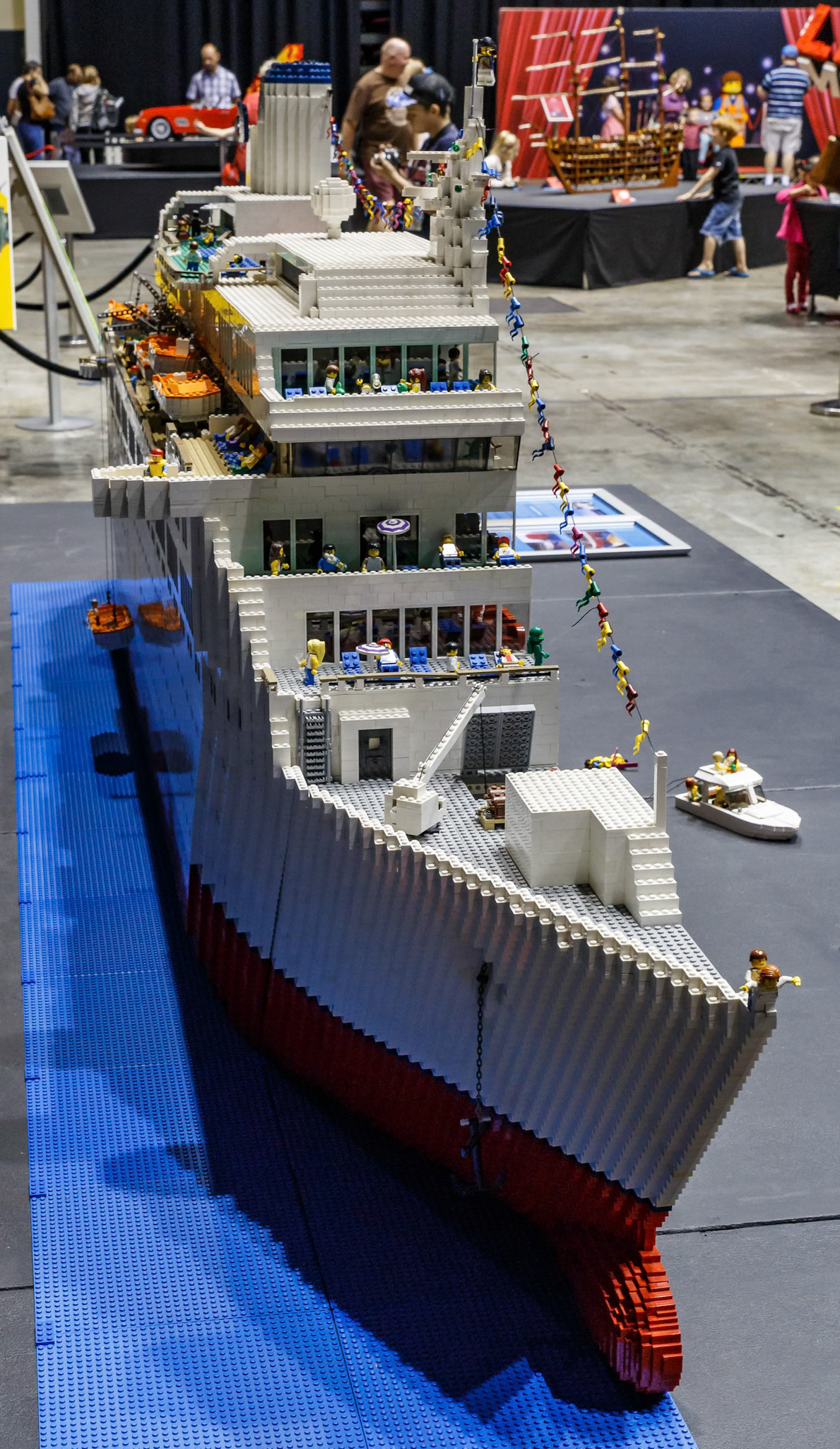 The Love Boat Lego Creation at the Brickman Experience at the Gold Coast, Australia
