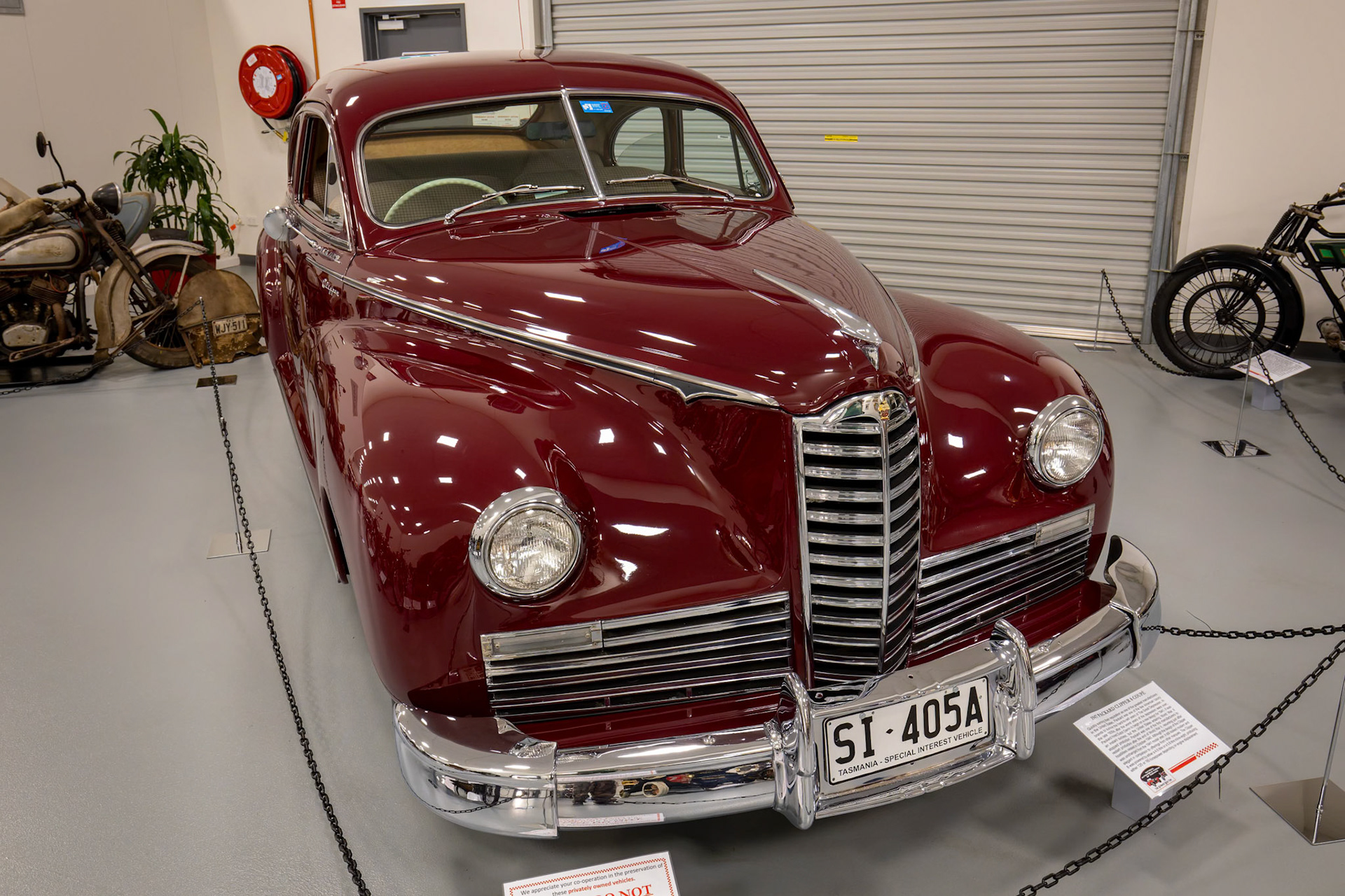 1947 Packard Clipper 8 Coupe at National Automobile Museum of Tasmania in the city of Launceston in Tasmania, Australia