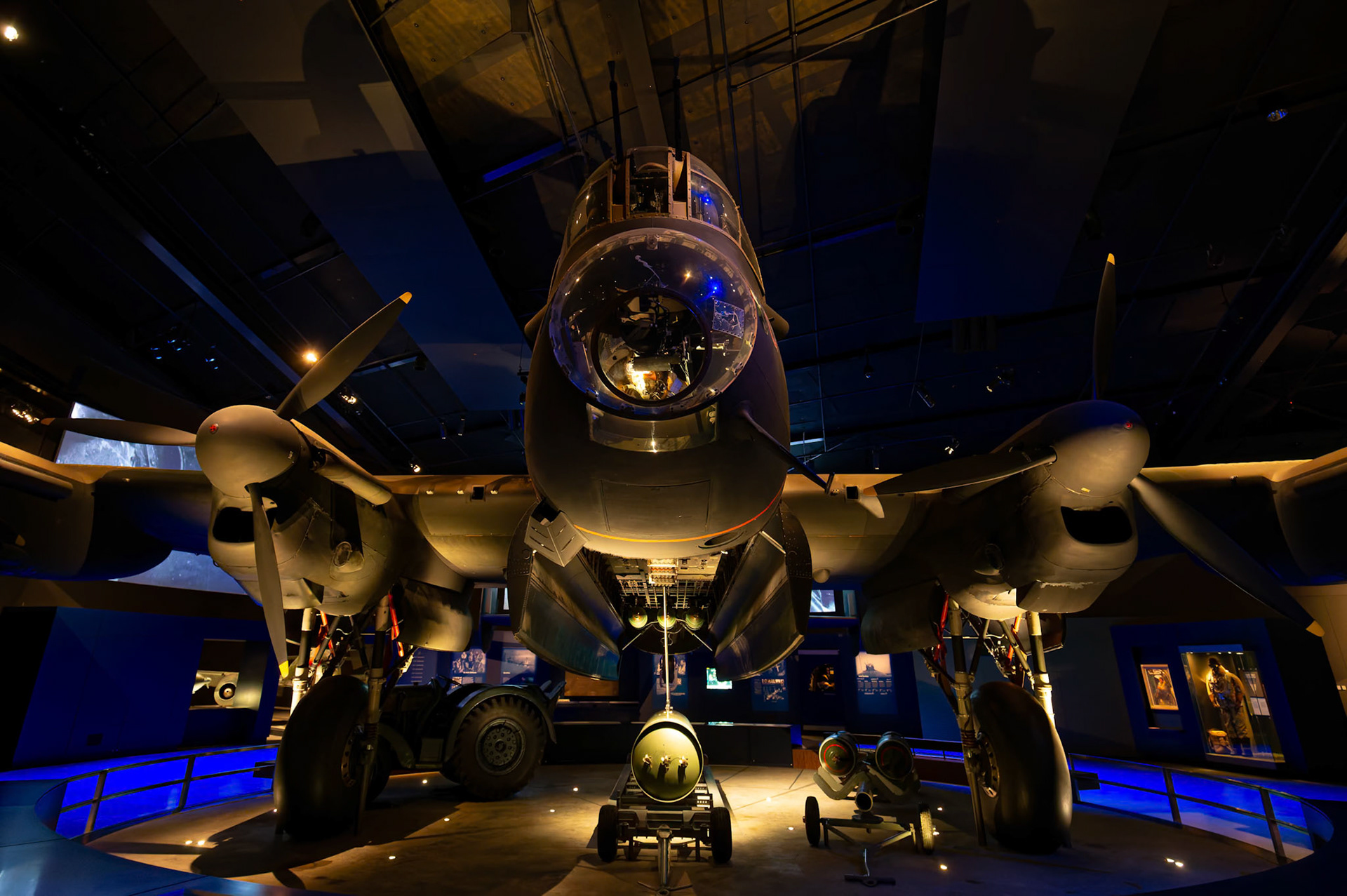 Avro Lancaster Mk I Bomber - Big George on display at the Australia War Memorial in Canberra, Australia
