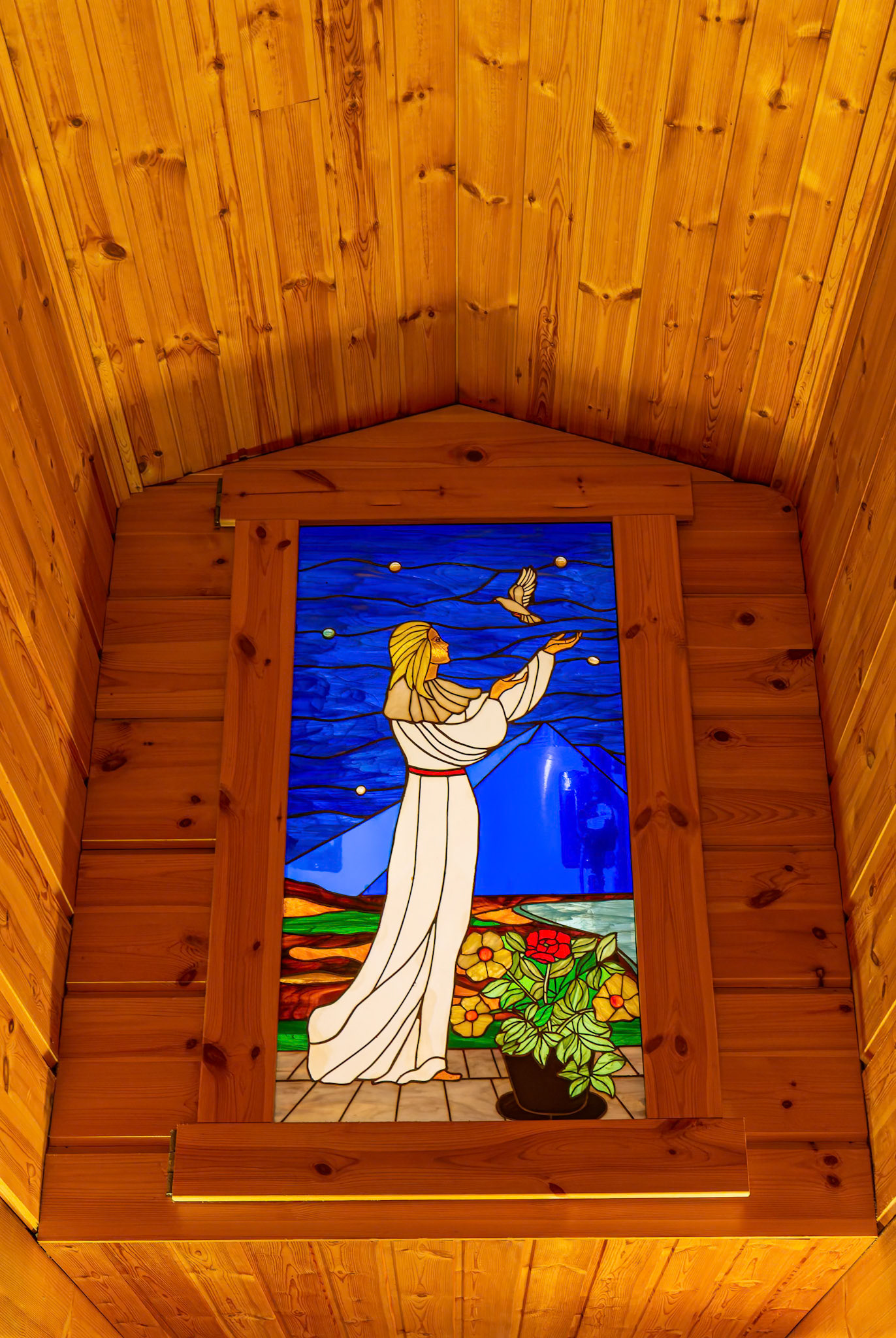 Inside our hotel at Djupivogur, Iceland