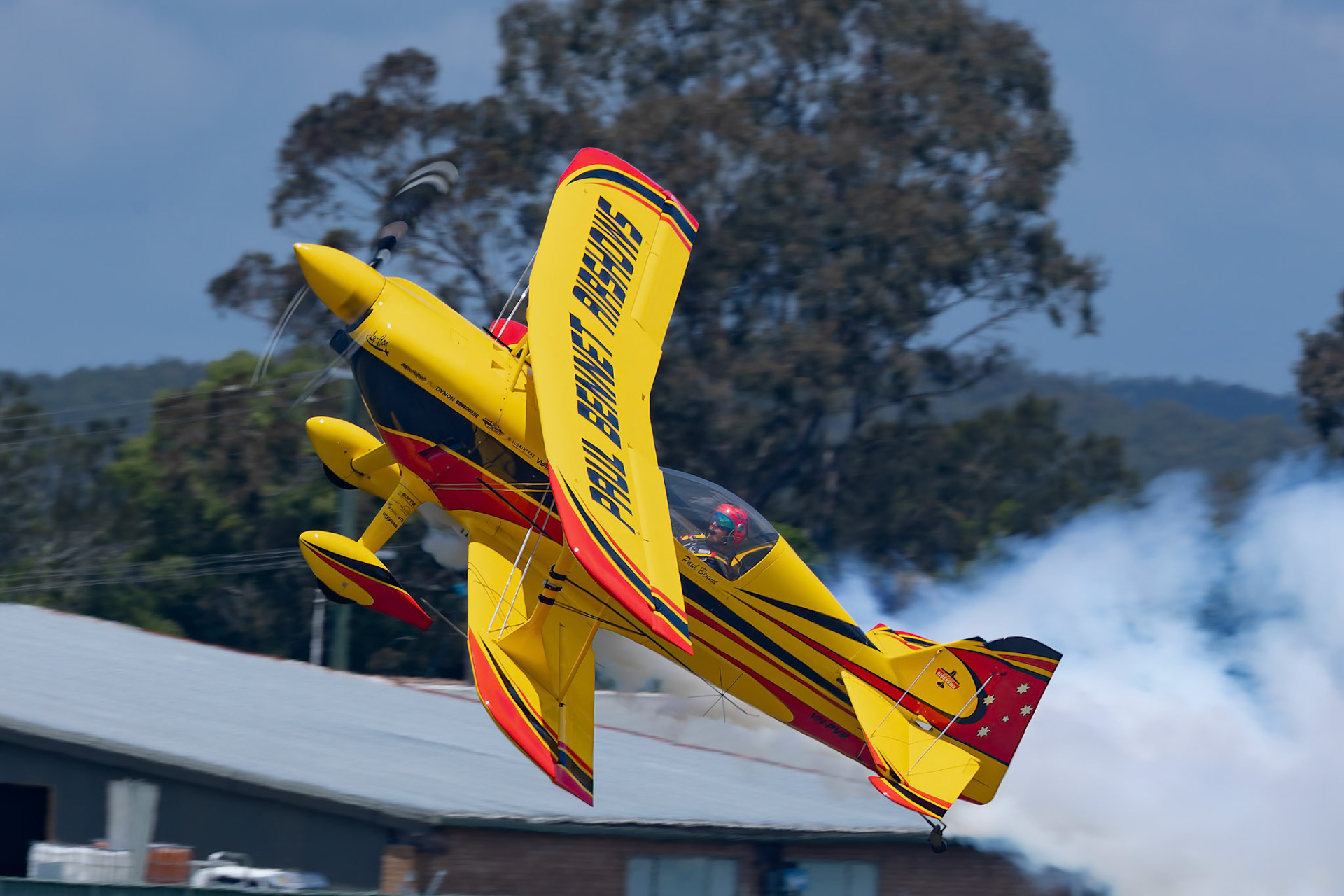 Paul Bennet in the Wolf Pitts Pro [VH-PVB] at the Barrington Coast Airshow in Taree, New South Wales, Australia. 9th of November, 2024