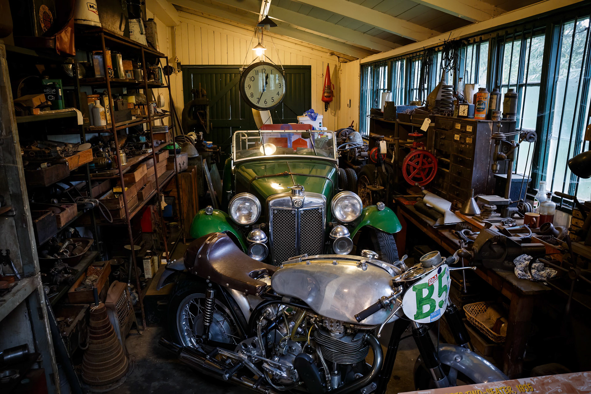 Workshed at Brooklands in England