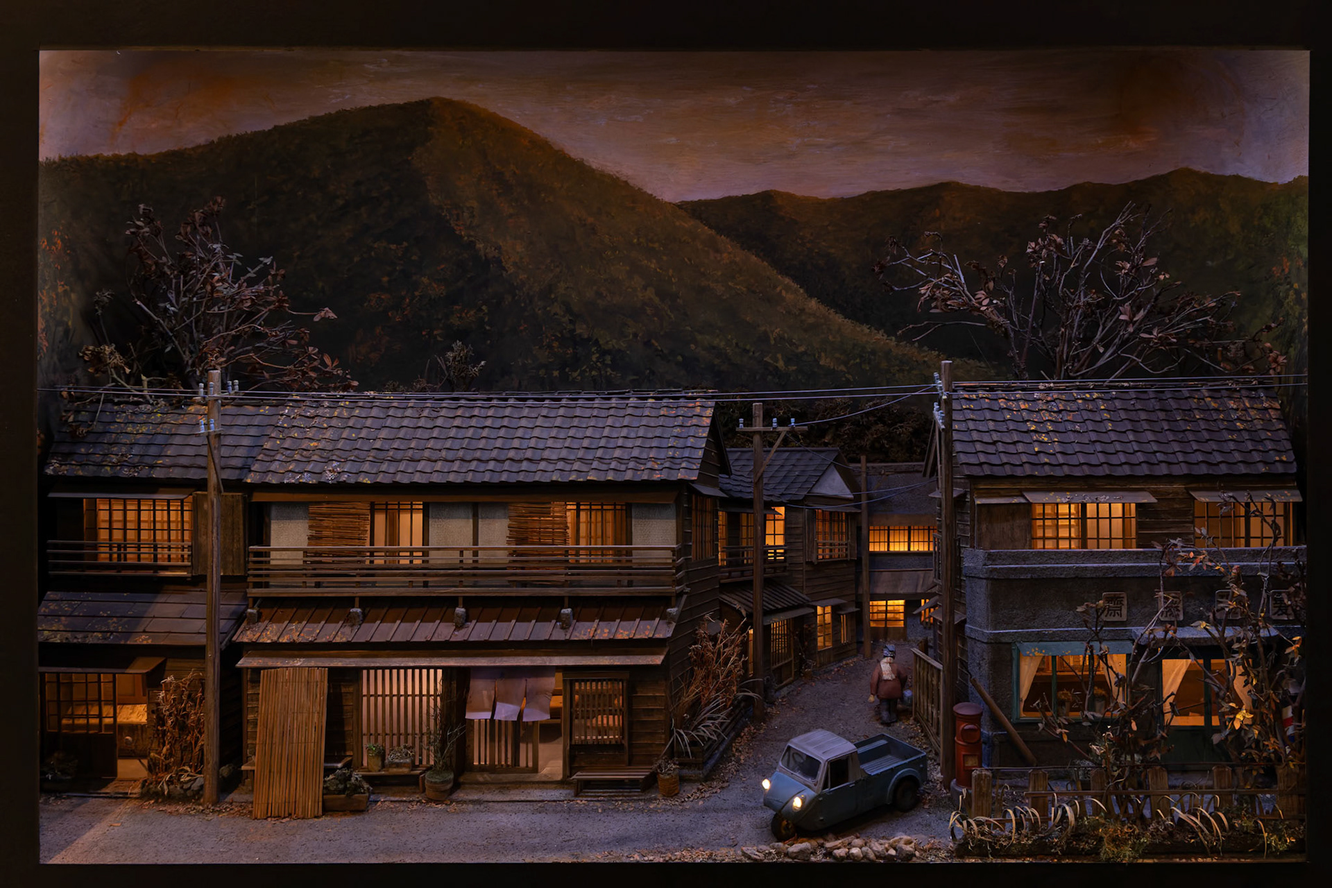 Miniature display at Small Worlds Miniature Museum in Tokyo, Japan