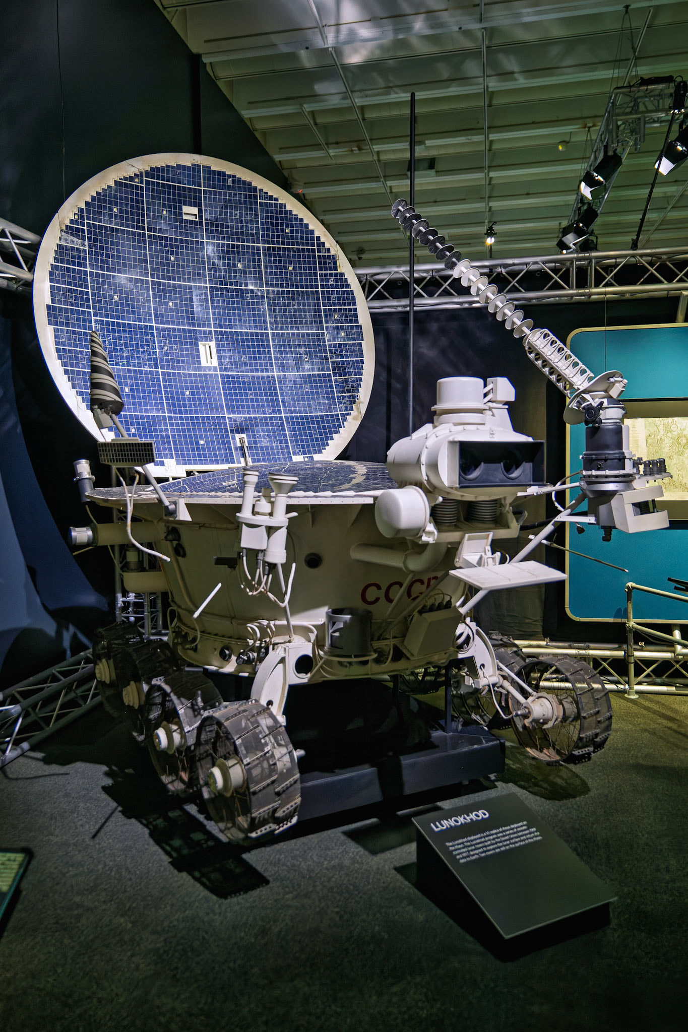 A display from the exhibition NASA – A Human Adventure' to celebrate the 50th anniversary of the Moon landing at the Queensland Museum, Australia