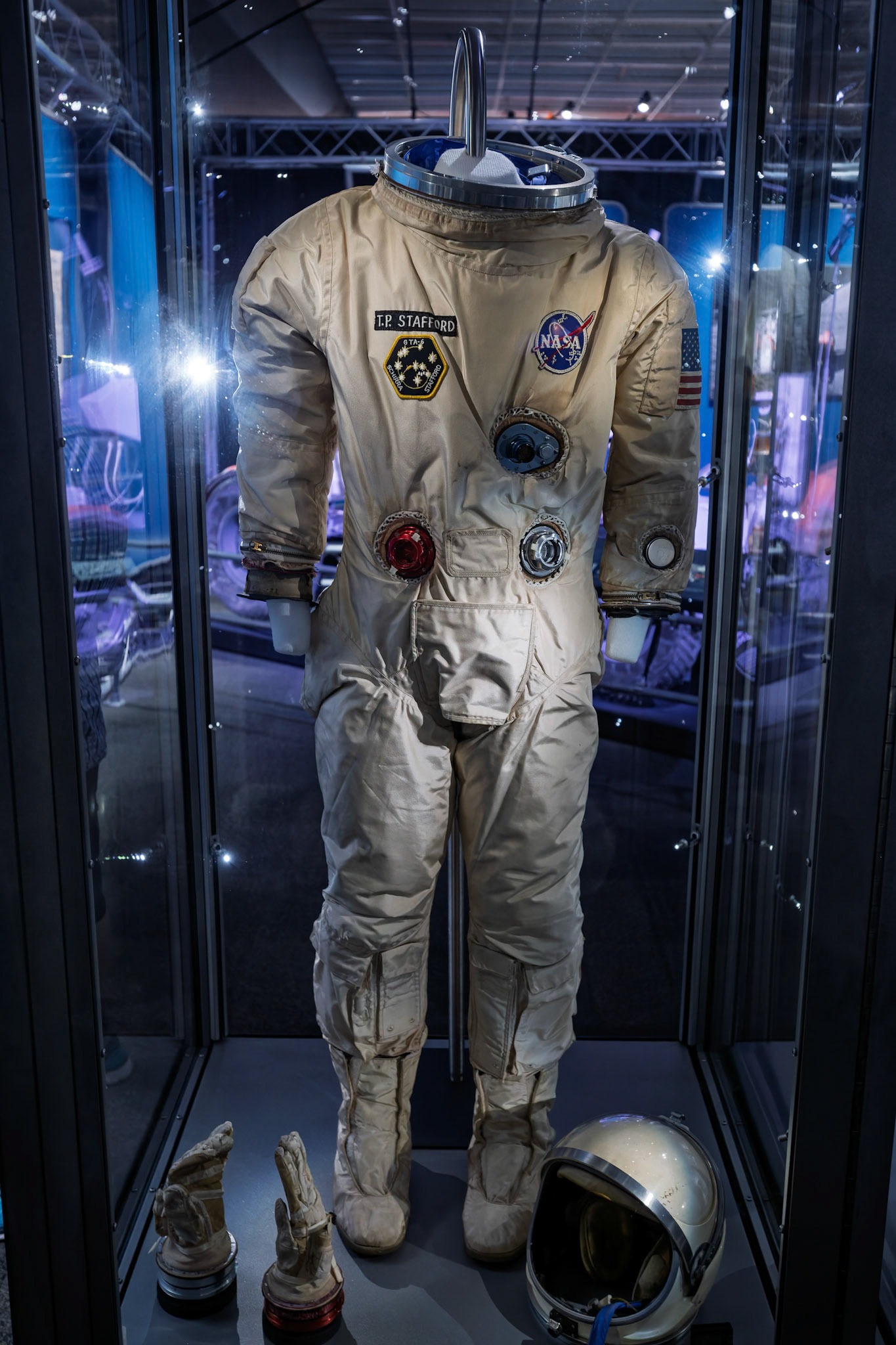 A display from the exhibition NASA – A Human Adventure' to celebrate the 50th anniversary of the Moon landing at the Queensland Museum, Australia