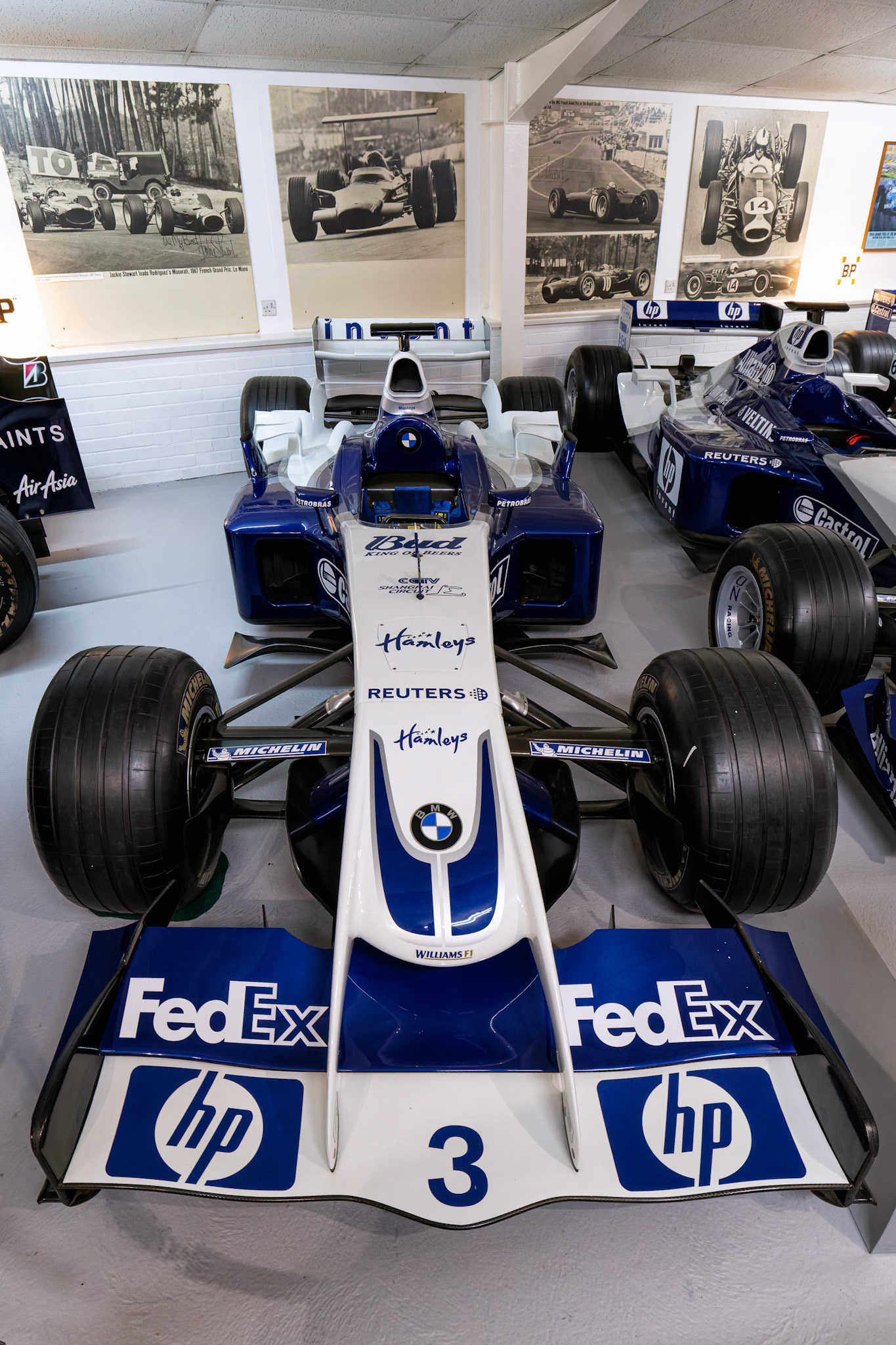 2004 Williams FW26 Formula 1 car at Donington Park Museum, England