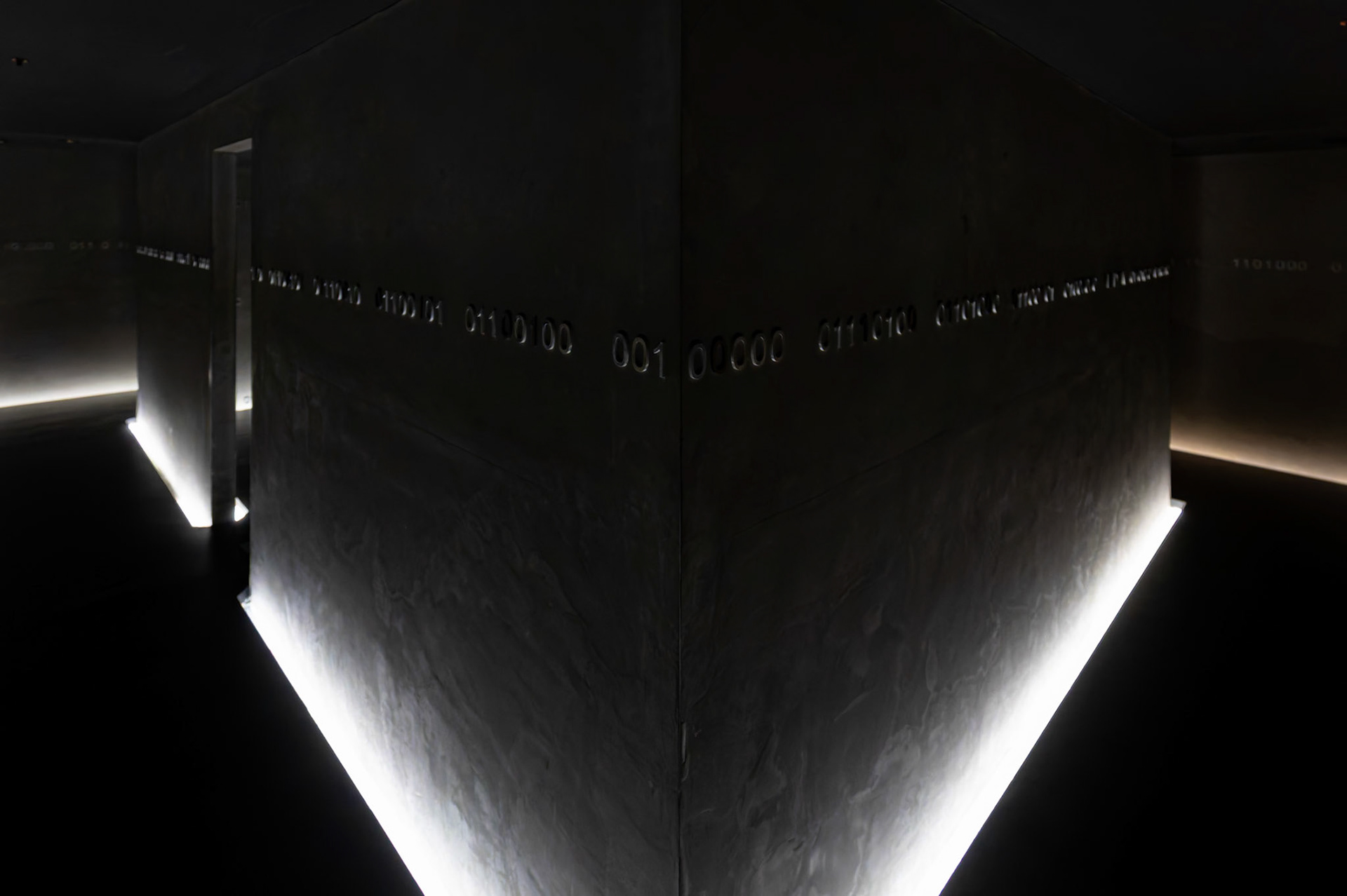 Kryptos by Brigita Ozolins (2008-2010) on display inside the Museum of Old and New Art (MONA) in Hobart, Tasmania