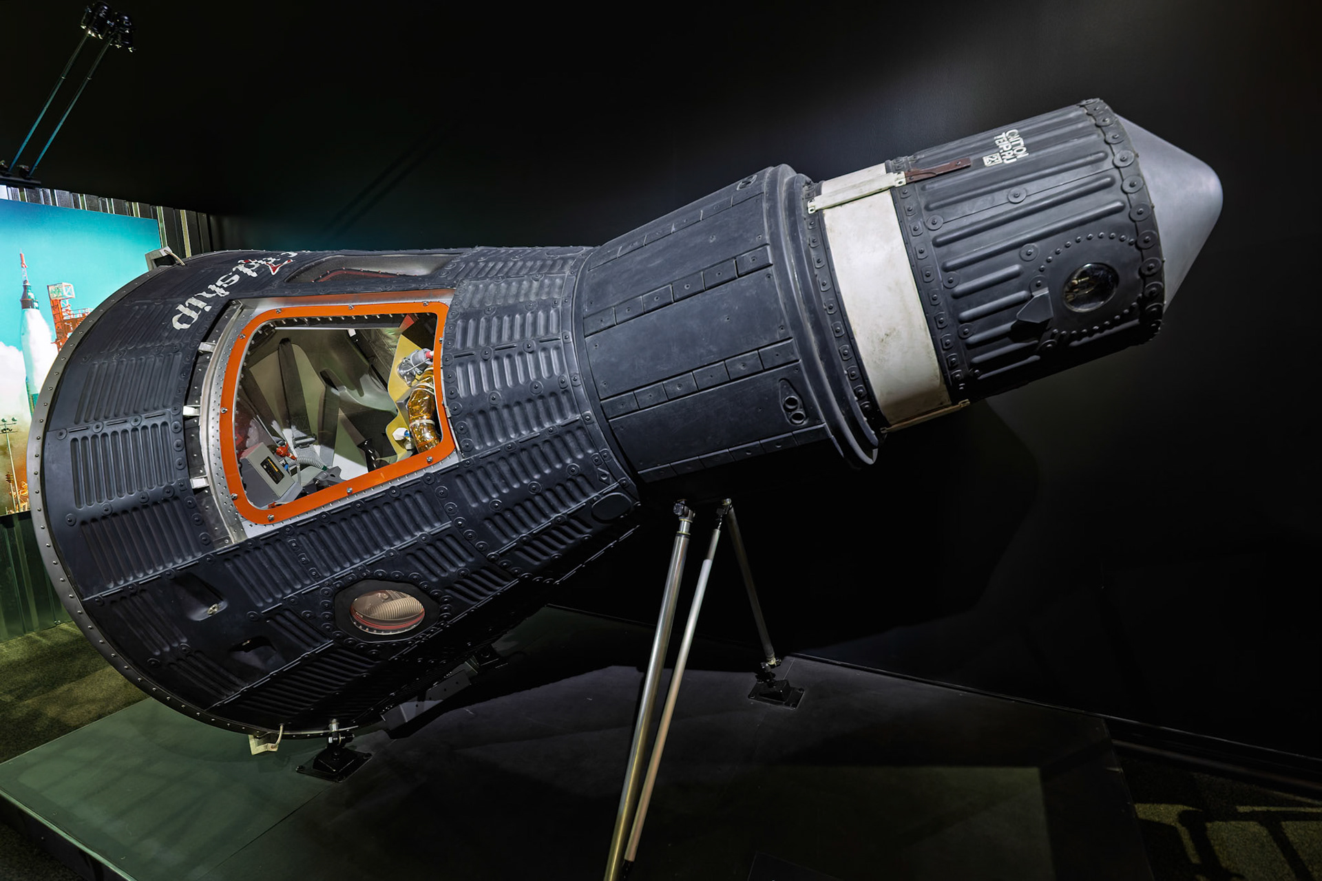 A display from the exhibition NASA – A Human Adventure' to celebrate the 50th anniversary of the Moon landing at the Queensland Museum, Australia