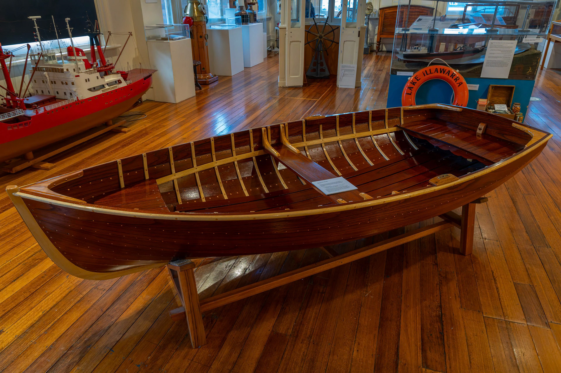Van Diemen Dinghy on display at Maritime Museum of Tasmania in Hobart, Australia