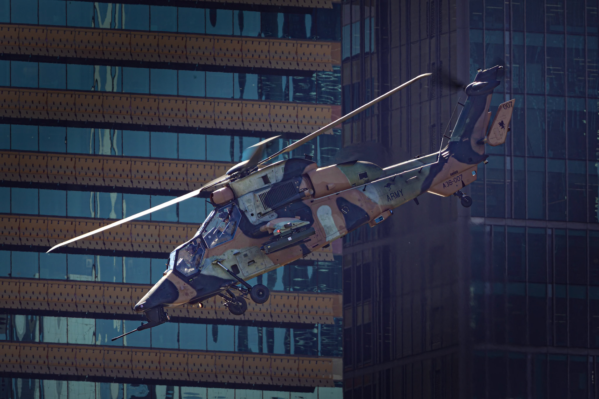 Australian Army ARH Tiger on display for the 2024 Riverfire Rehearsals, Australia