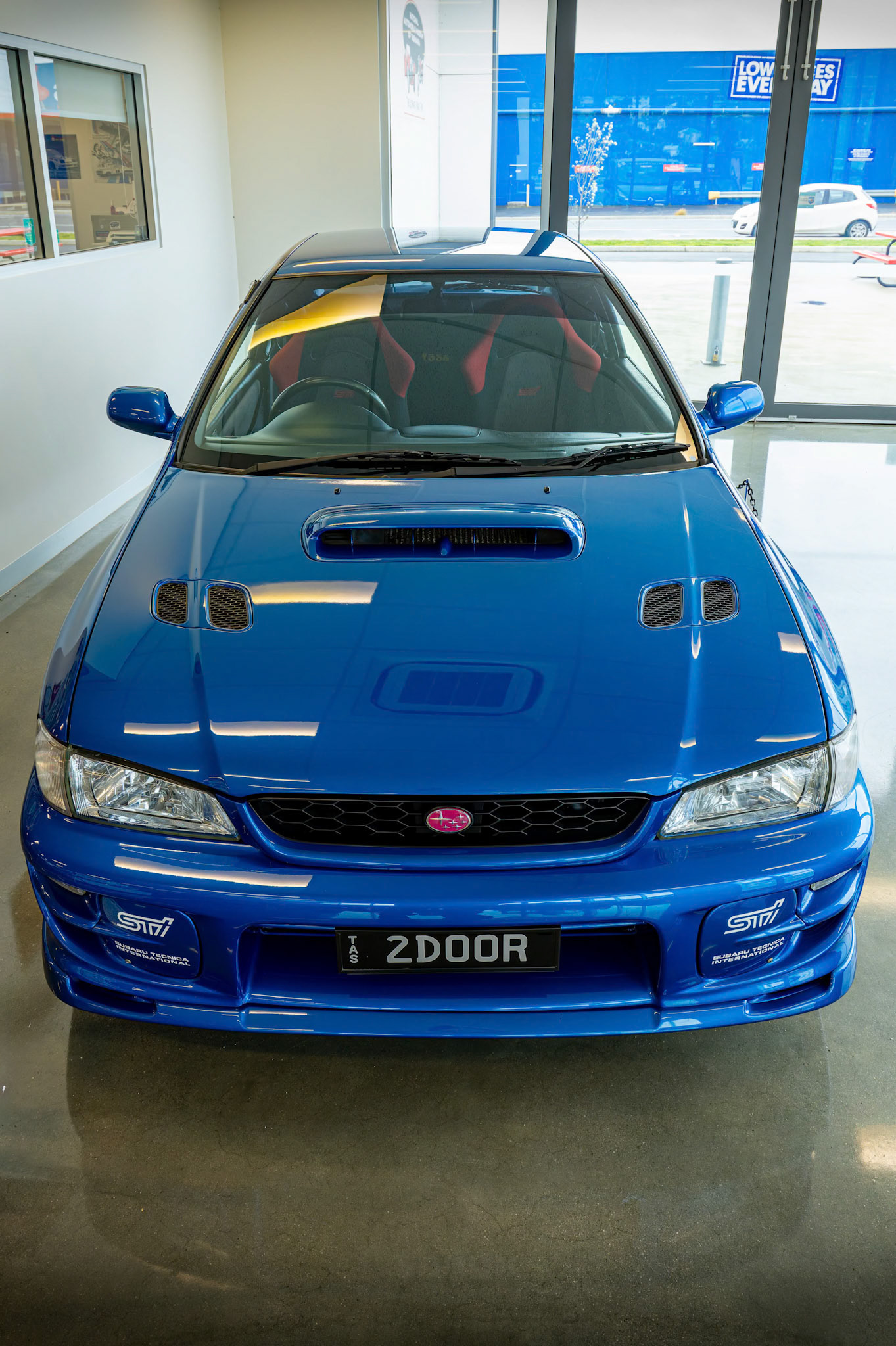 1999 Subaru WRX STi Version 5 Coupe at National Automobile Museum of Tasmania in the city of Launceston in Tasmania, Australia