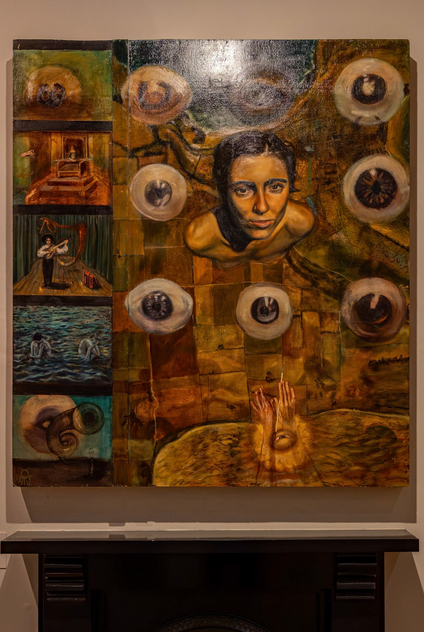 'Pilgrimage to the Stars' by Jacqui Stockdale (1996) on display at Tasmanian Museum and Art Gallery in Hobart, Tasmania, Australia
