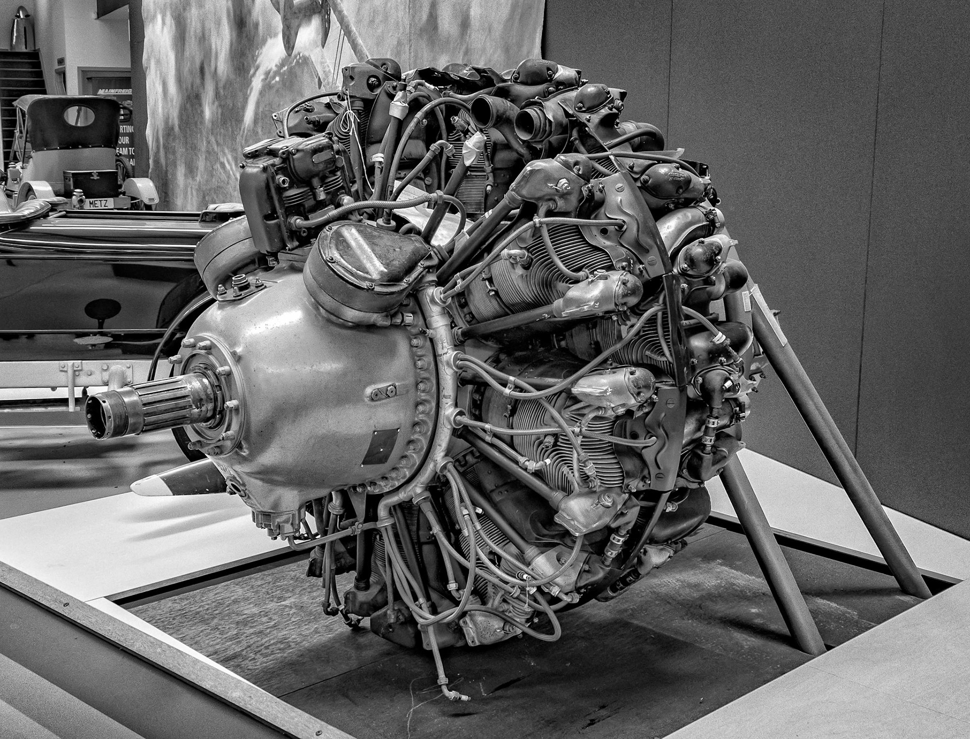 Pratt and Whitney R-2800-8W Double Wasp on display at Warbirds and Wheels in Wanaka, New Zealand