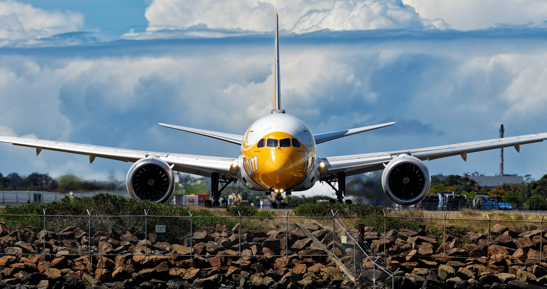 Scoot Boeing 787-8 Dreamliner [9V-OFH] Arriving from Singapore from the Beach, Sydney Airport, Australia