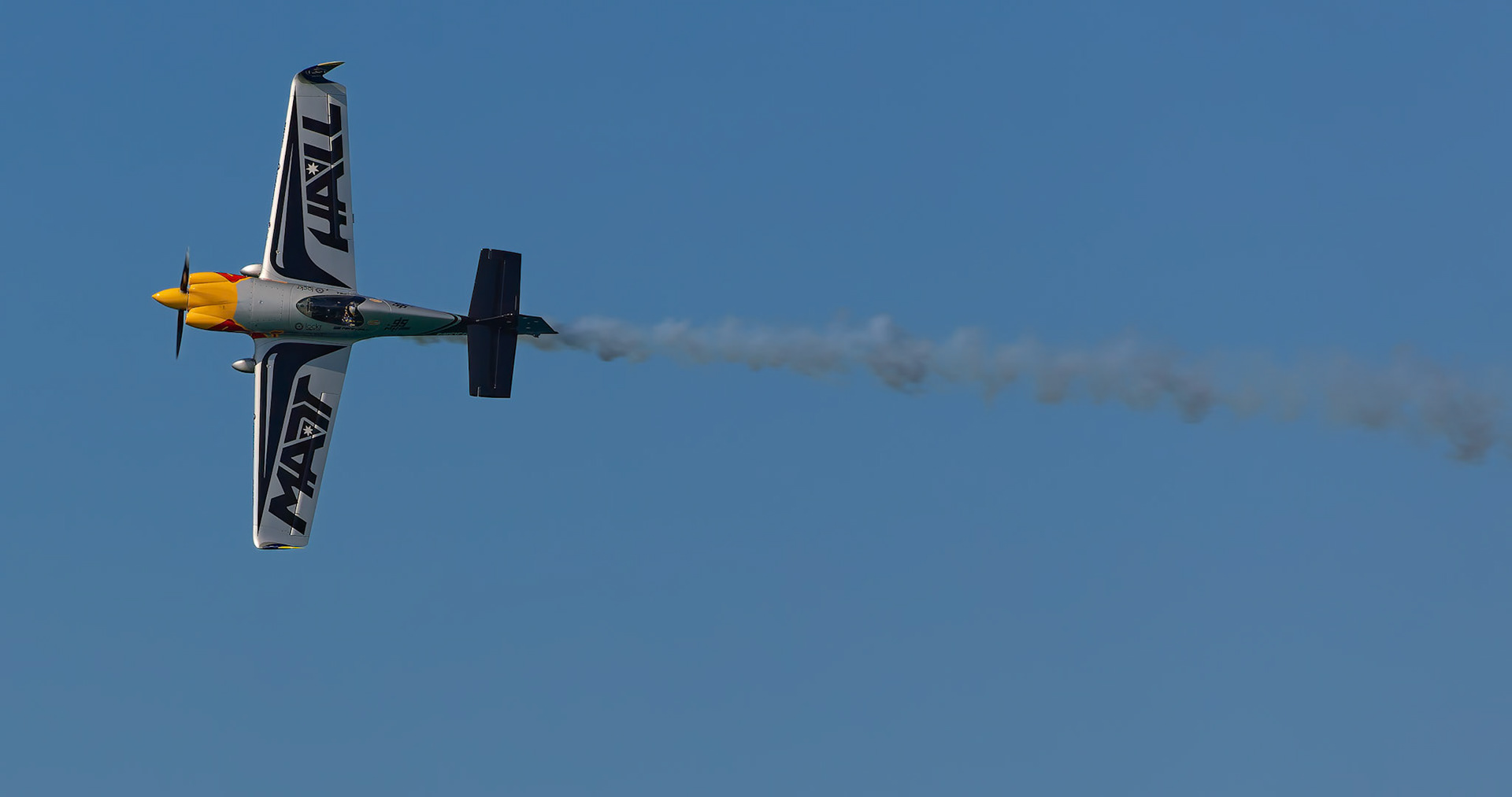 Matt Hall Aerobatics Display in the MXS at the Pacific Airshow on the Gold Coast, Australia