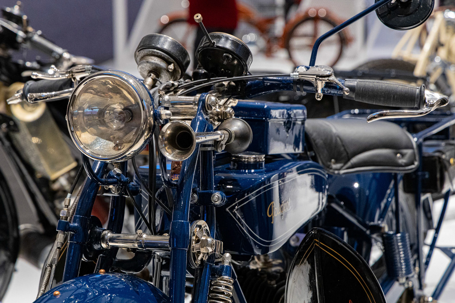 1926 Peugeot P104 in the Exhibition The MotorCycle at GOMA in Brisbane, Australia