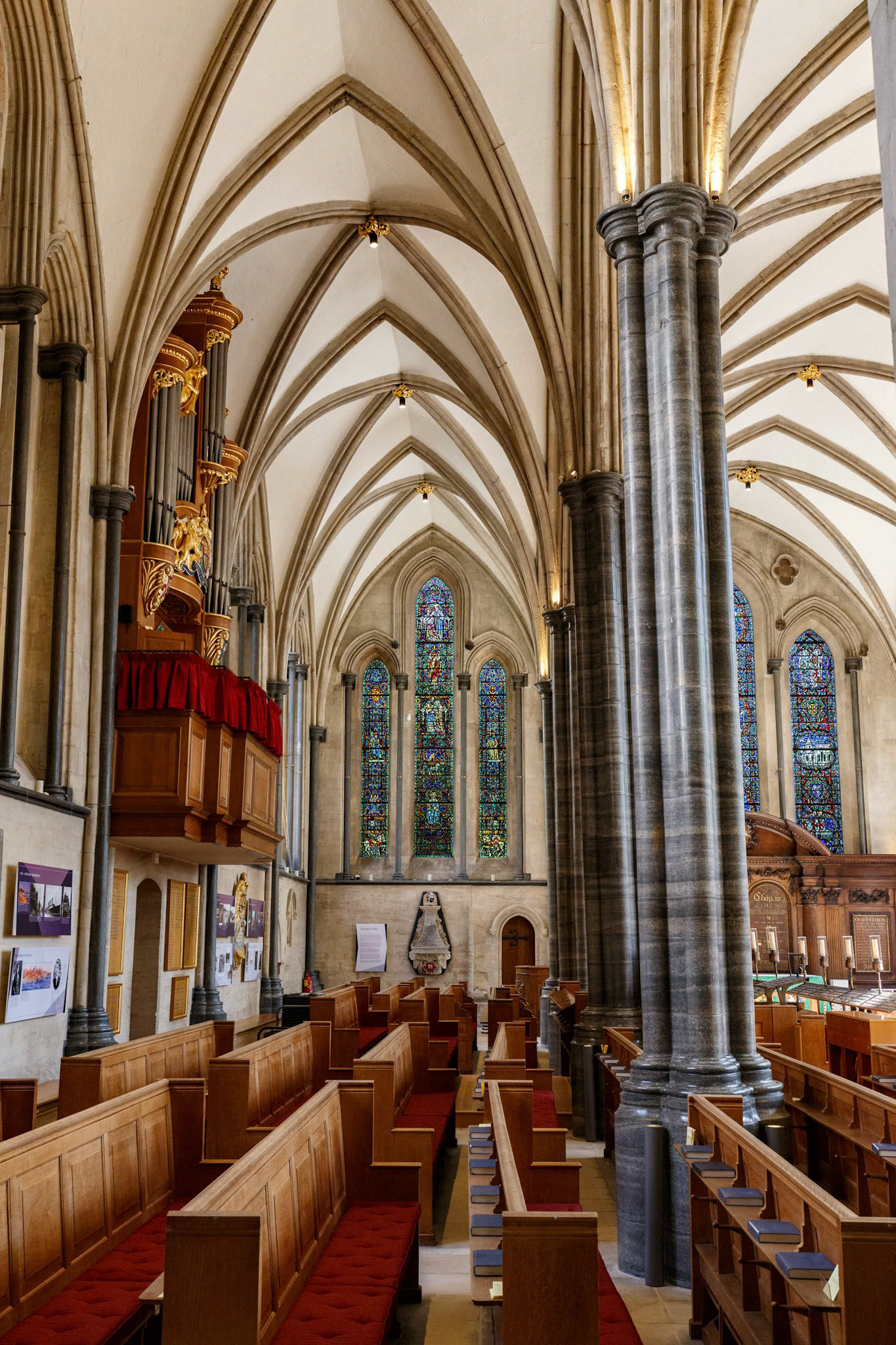 Inside the Temple Church in London, England
