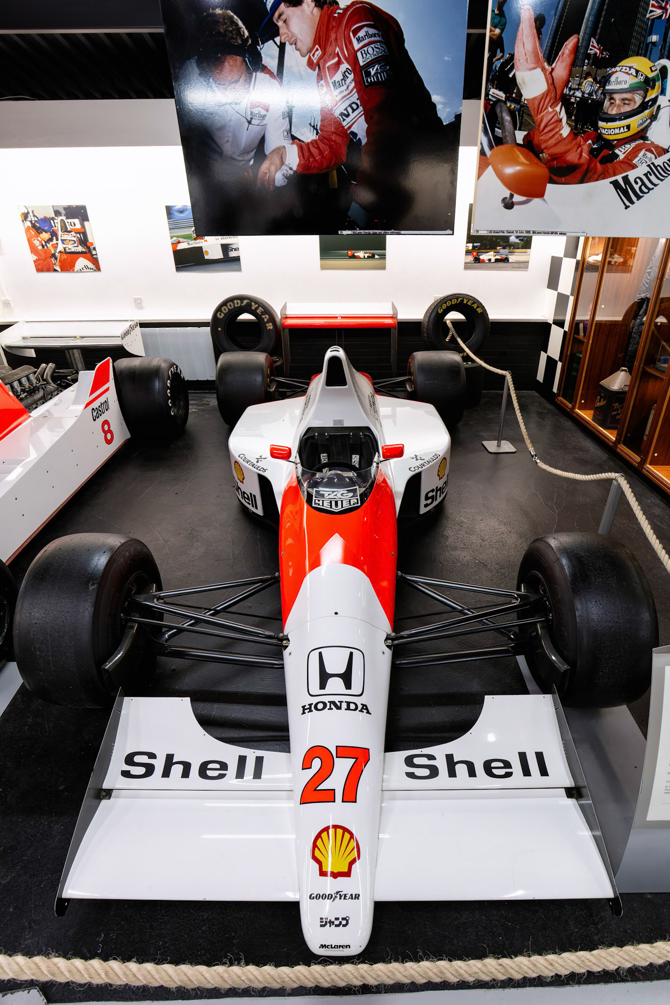 1990 McLaren MP4/5B-7 Formula 1 car at Donington Park Museum, England