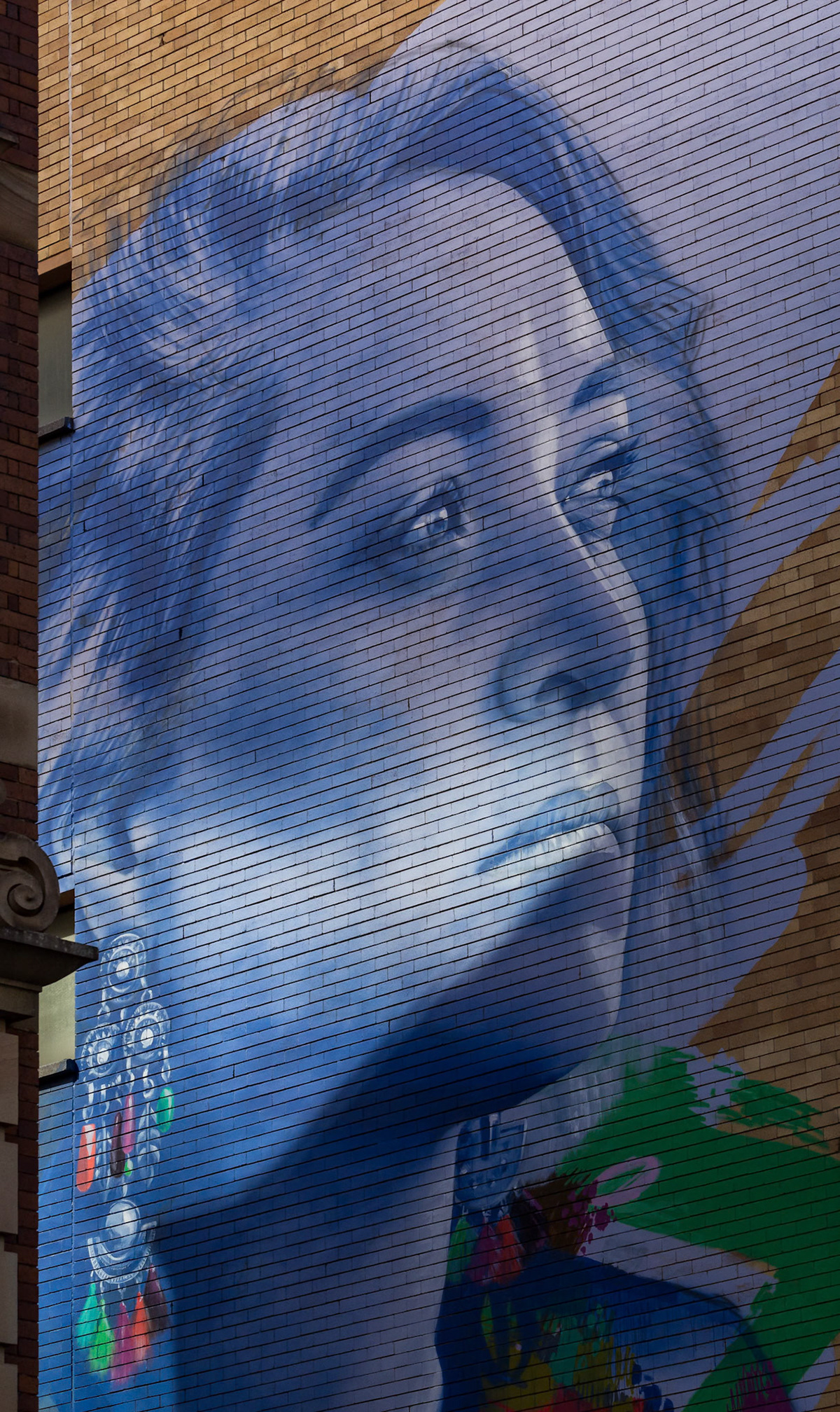 Street Art on Elizabeth Street in Brisbane, Australia