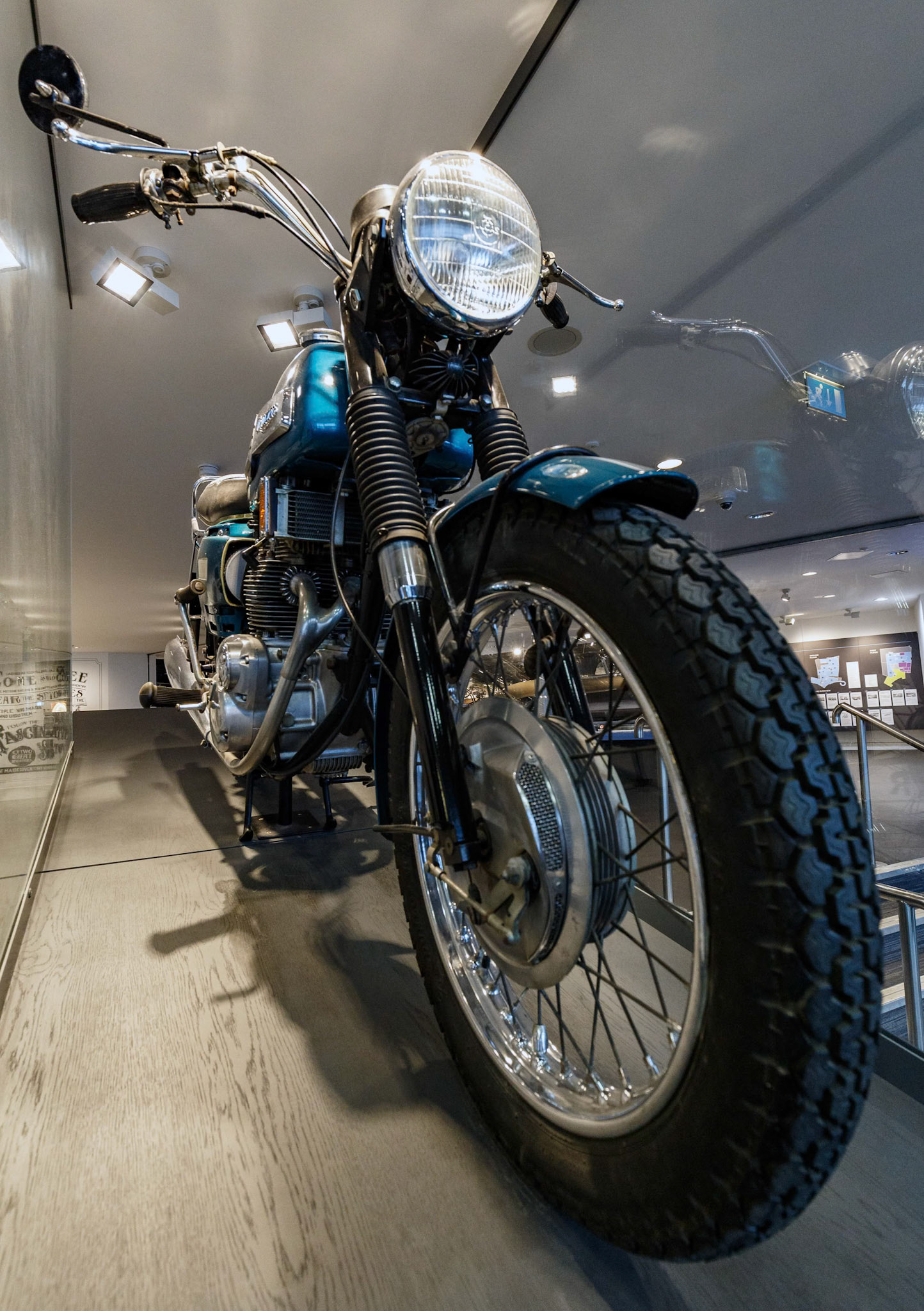 1969 Triumph Trident Motorcycle at the Coventry Transport Museum in Coventry, England