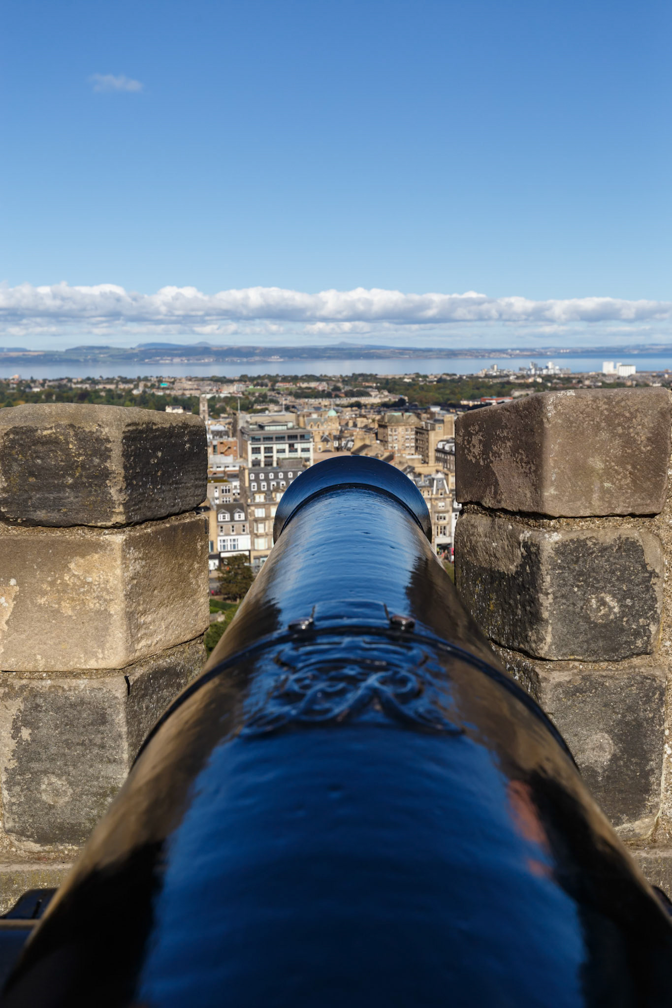 The view from Edinburgh Castle in Edinburgh, Scotland