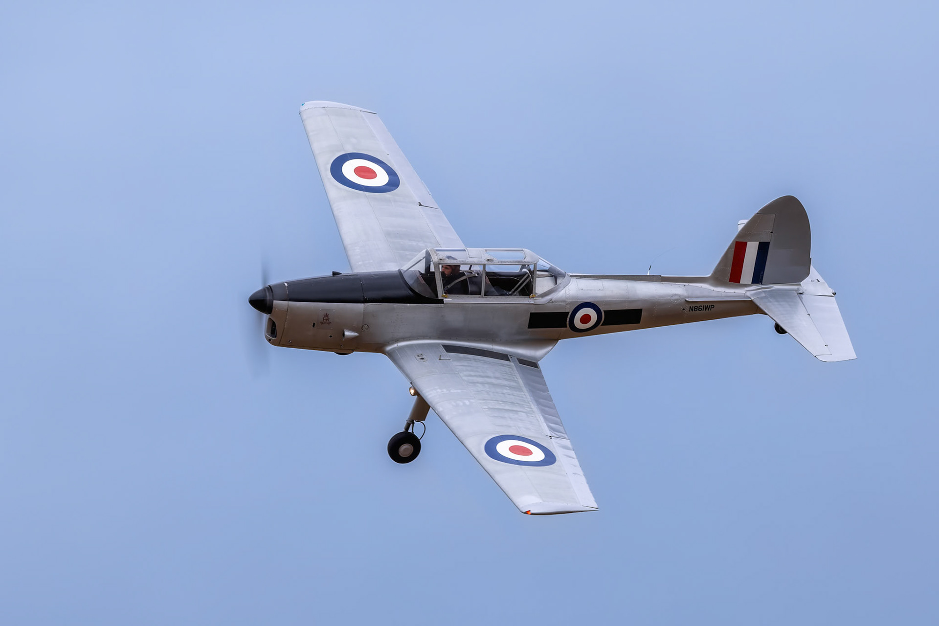 De Havilland Canada DHC-1 Chipmunk N861WP [WP861] on display at Warbirds over Wanaka, New Zealand