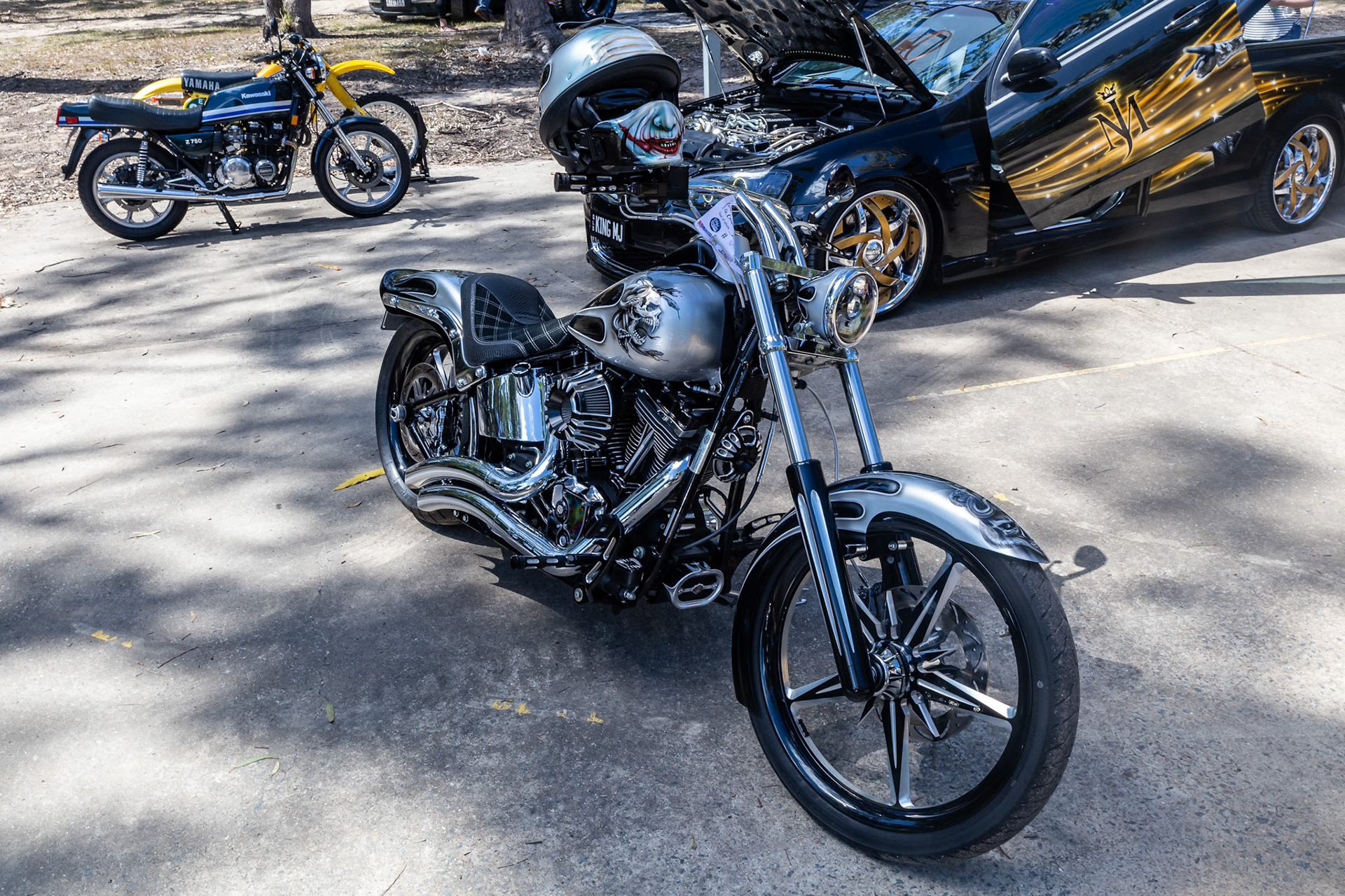 Custom Bike at the Forestdale Carshow in Forestdale, Australia. 2018
