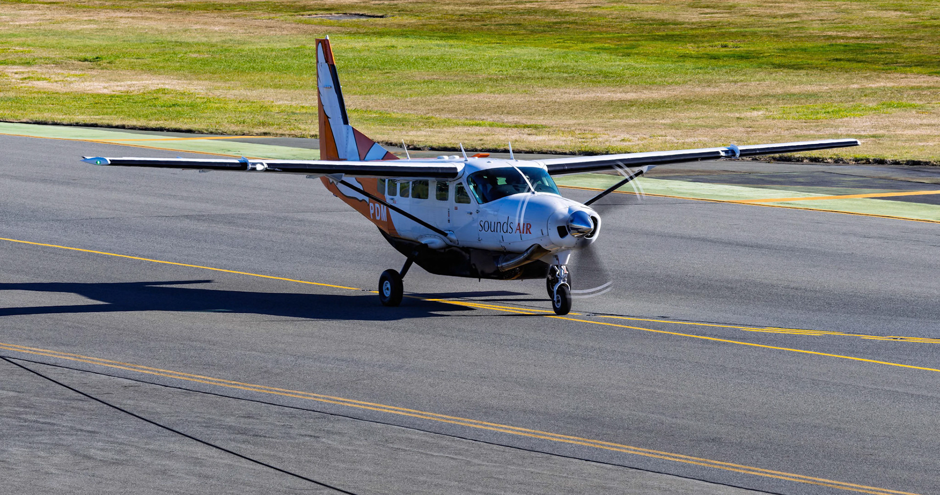Sounds Air Cessna Caravan I [ZK-PDM] Departing from Airport Lookout, New Zealand
