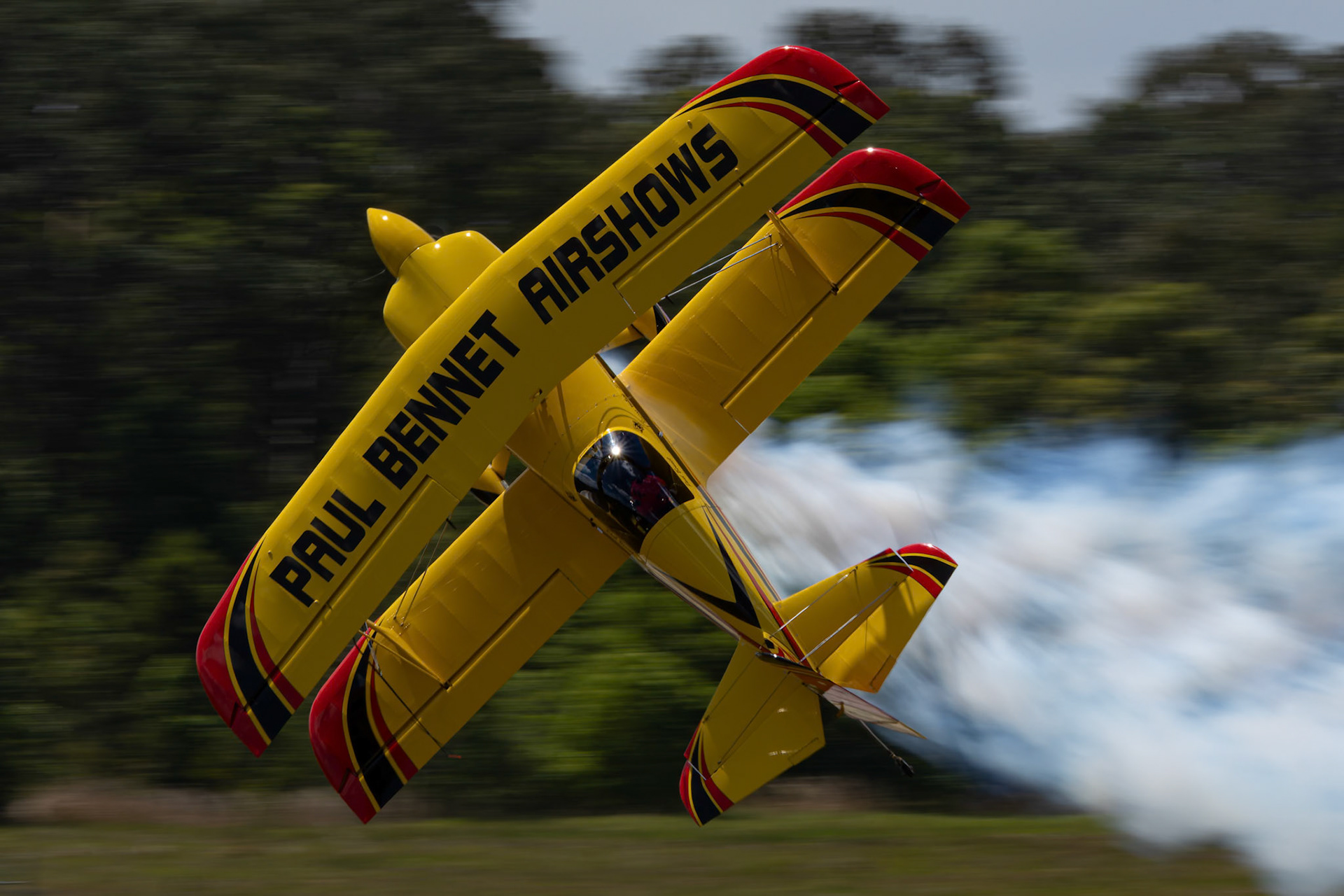 Paul Bennet in the Wolf Pitts Pro [VH-PVB] at the Barrington Coast Airshow in Taree, New South Wales, Australia. 9th of November, 2024