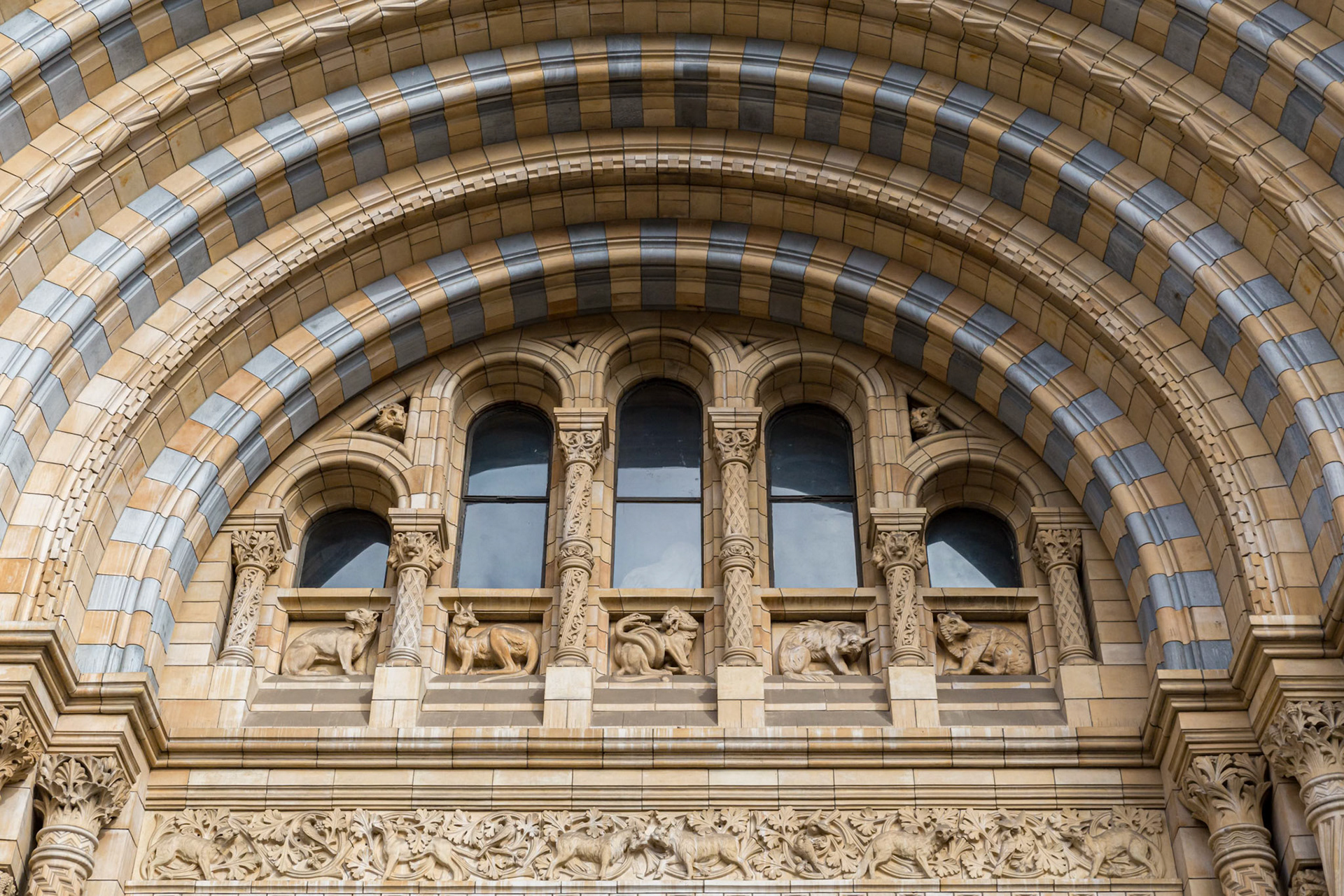 Outside the Natural History Museum in London, England