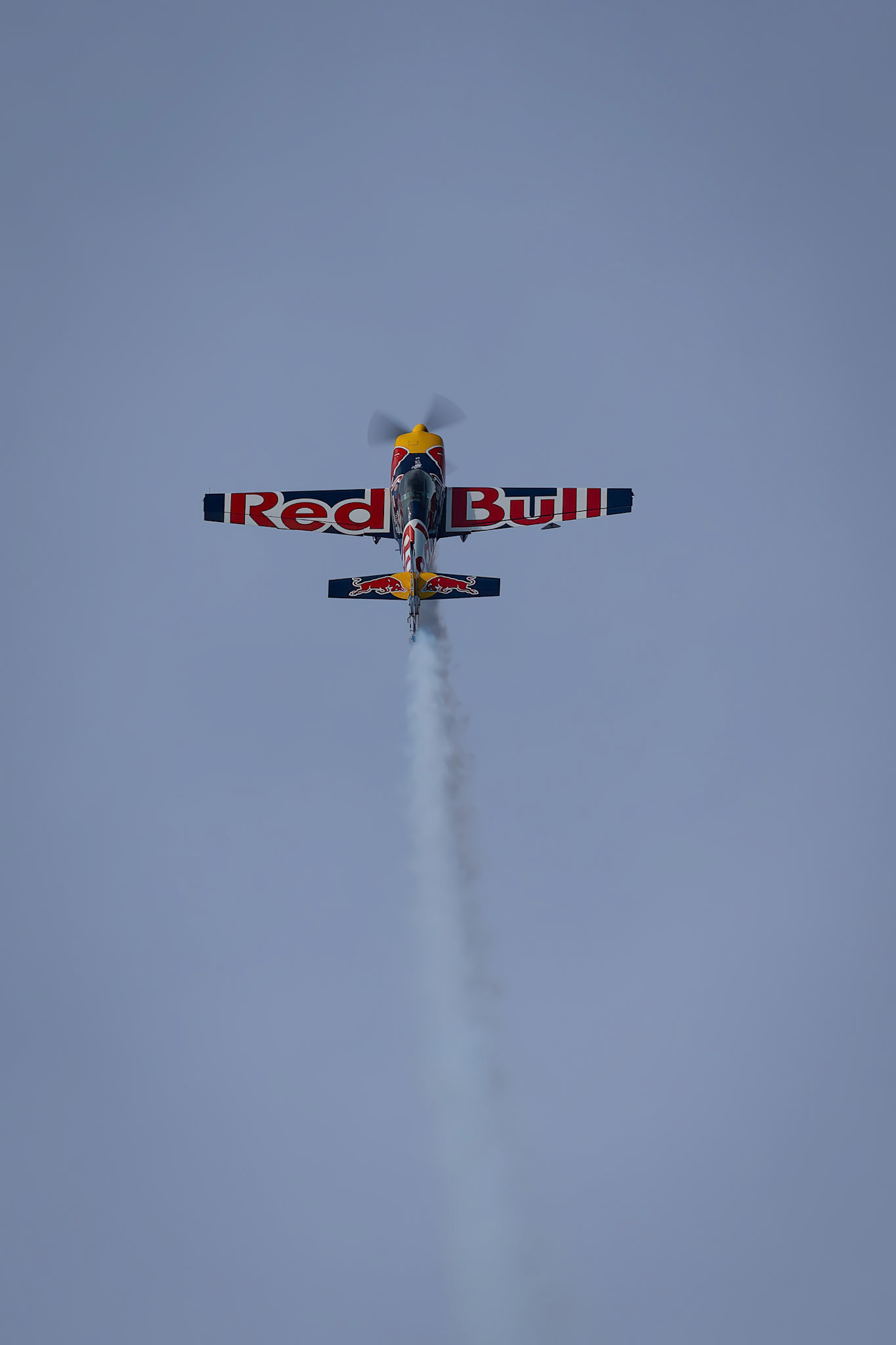 Emma McDonald during a Solo Display in the Extra 330 at the Pacific Airshow on the Gold Coast, Australia