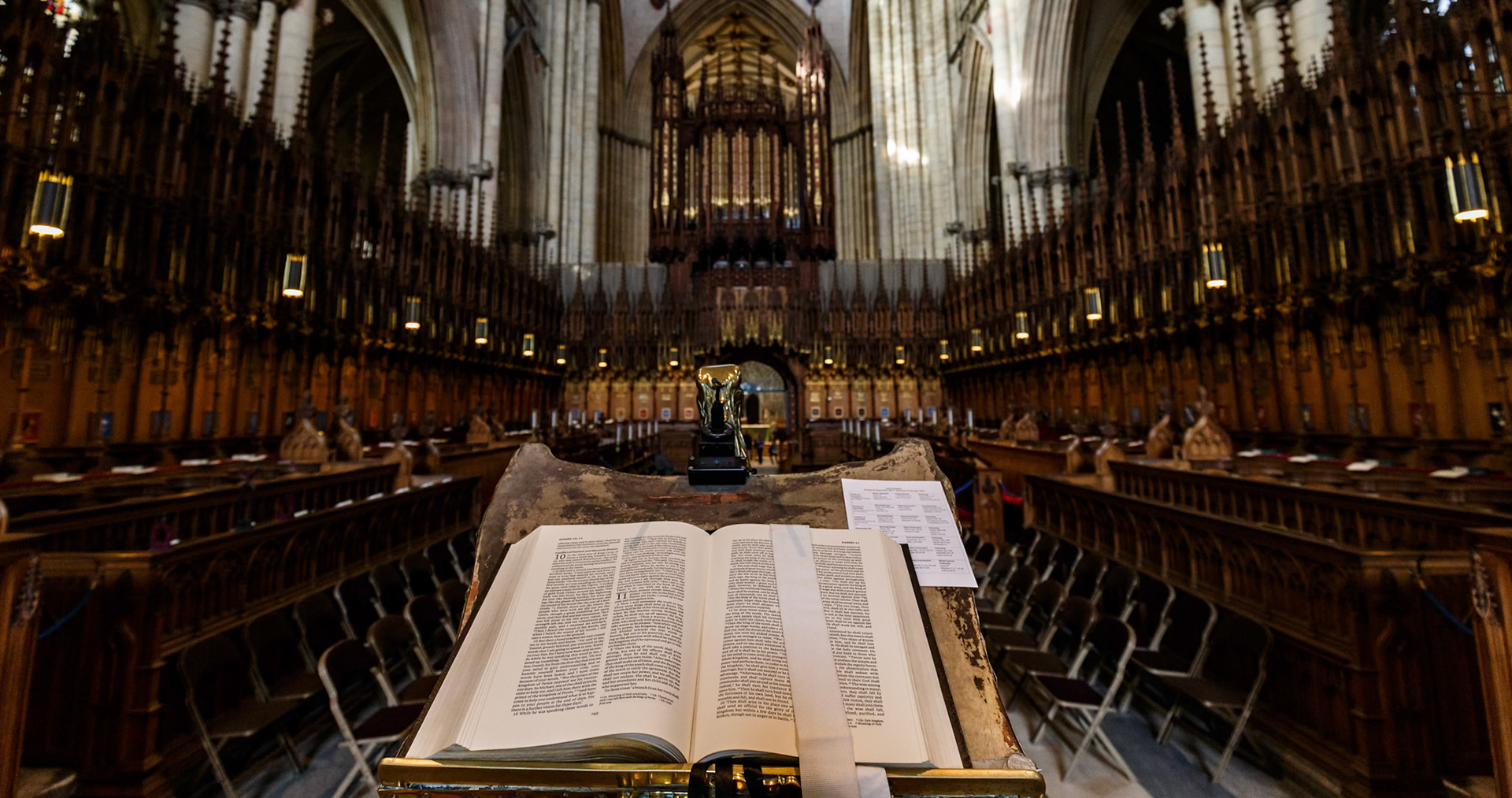 Inside the York Minster in York, England