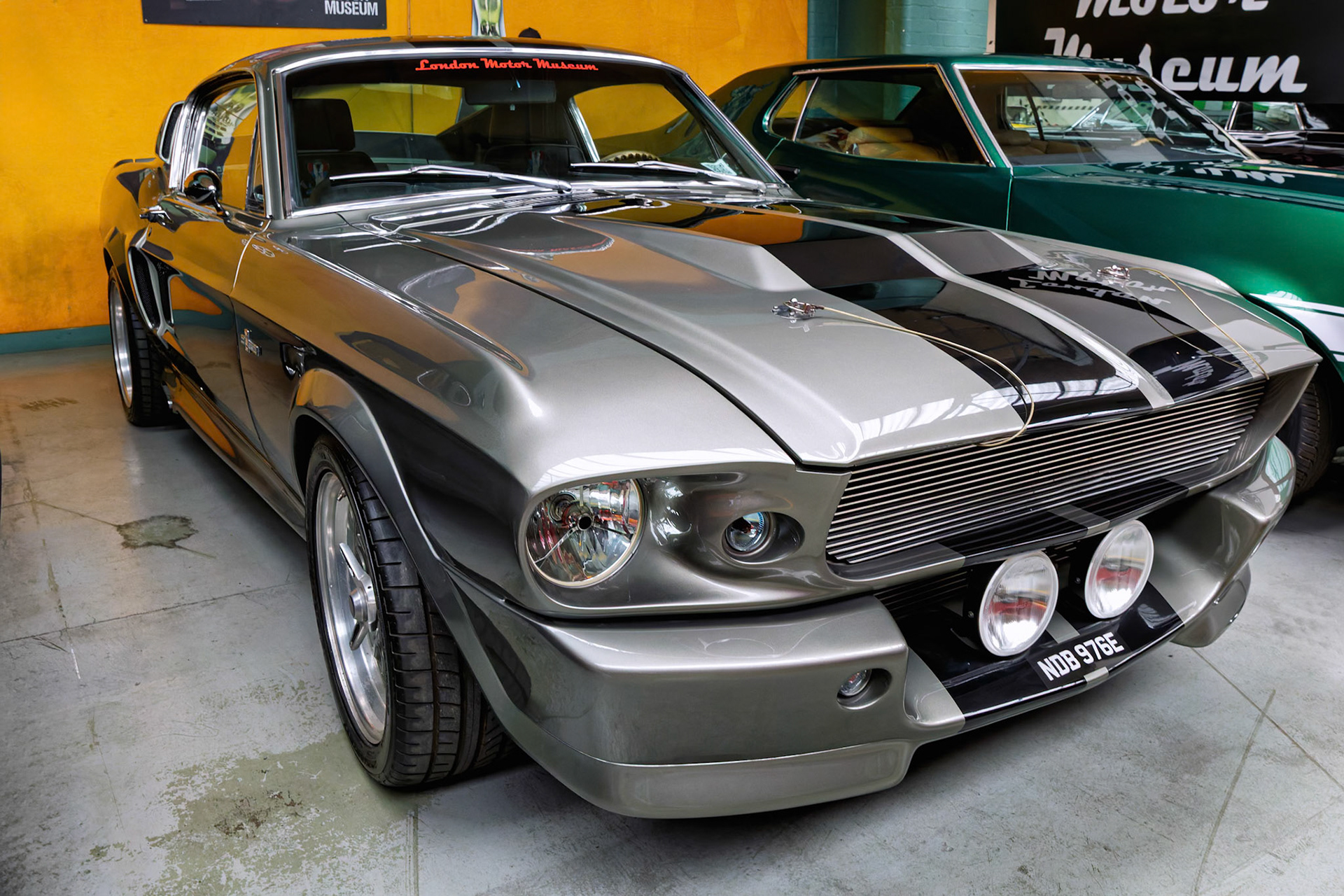 1967 Ford Mustang GT500 Fatback (Eleanor) from the Movie 'Gone in Sixty Seconds' at the London Motor Museum, England