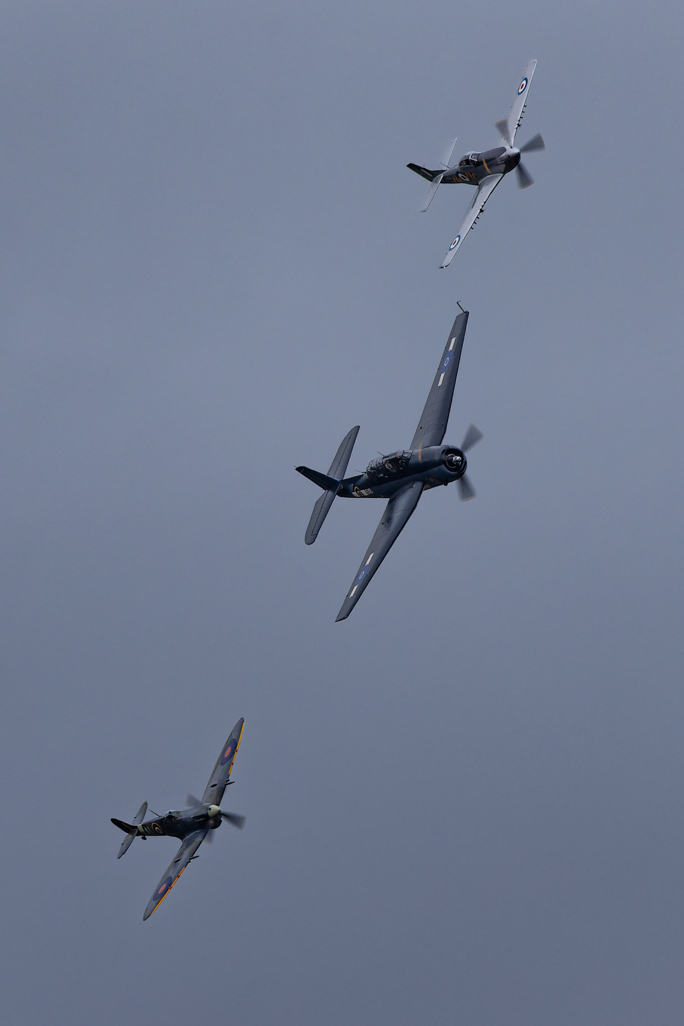 World War II Formation on display at Warbirds over Wanaka, New Zealand