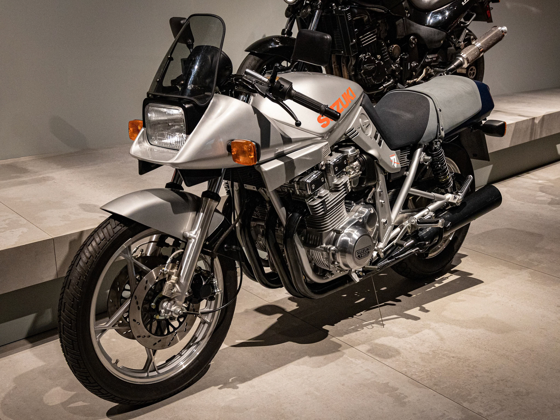 1990 Suzuki GSX1100 Katana in the Exhibition The MotorCycle at GOMA in Brisbane, Australia