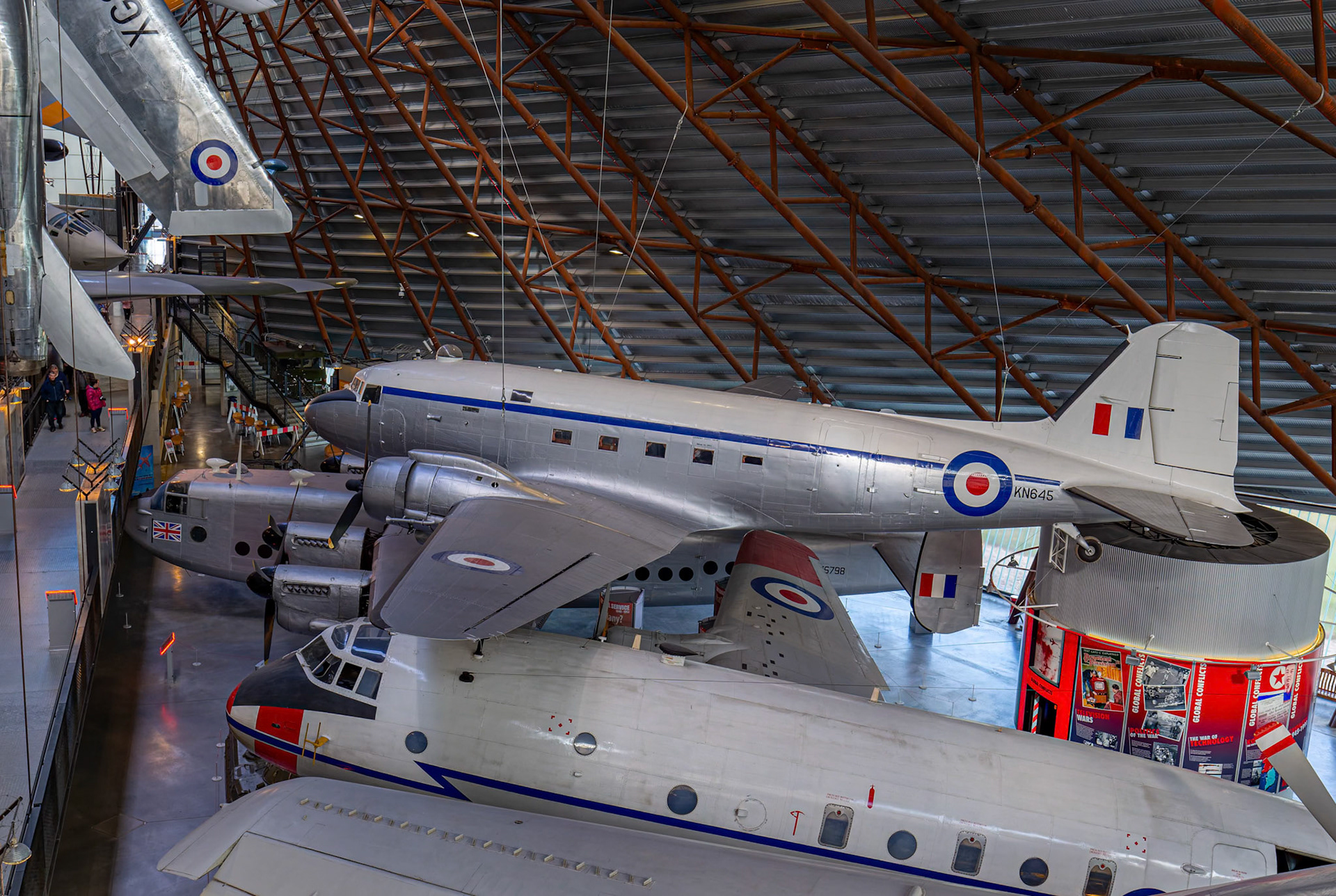 Douglas Dakota on display at the Royal Air Force Museum Midlands in Cosford, United Kingdom