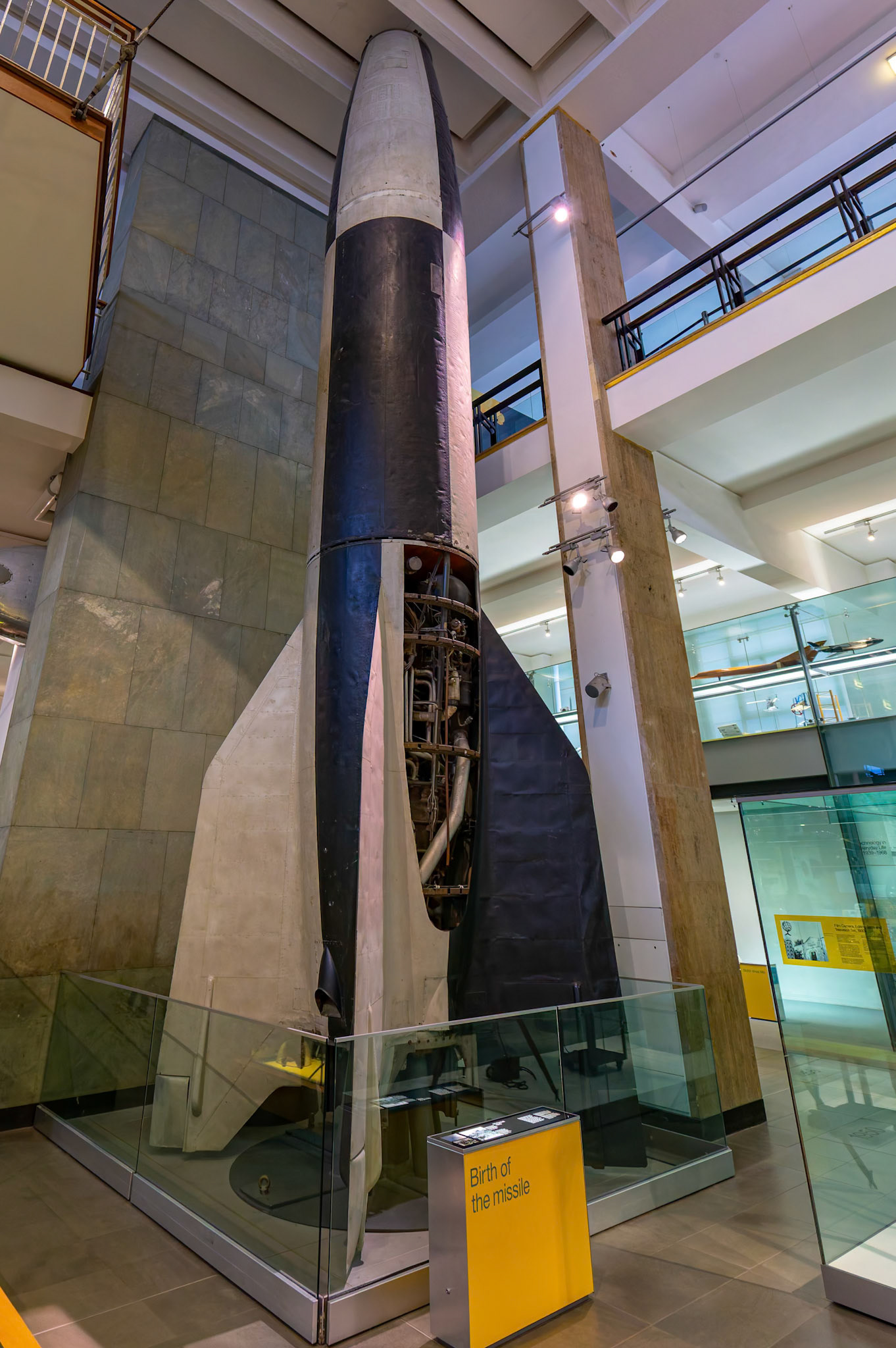 Birth of the Missile on display in the Science Museum, London