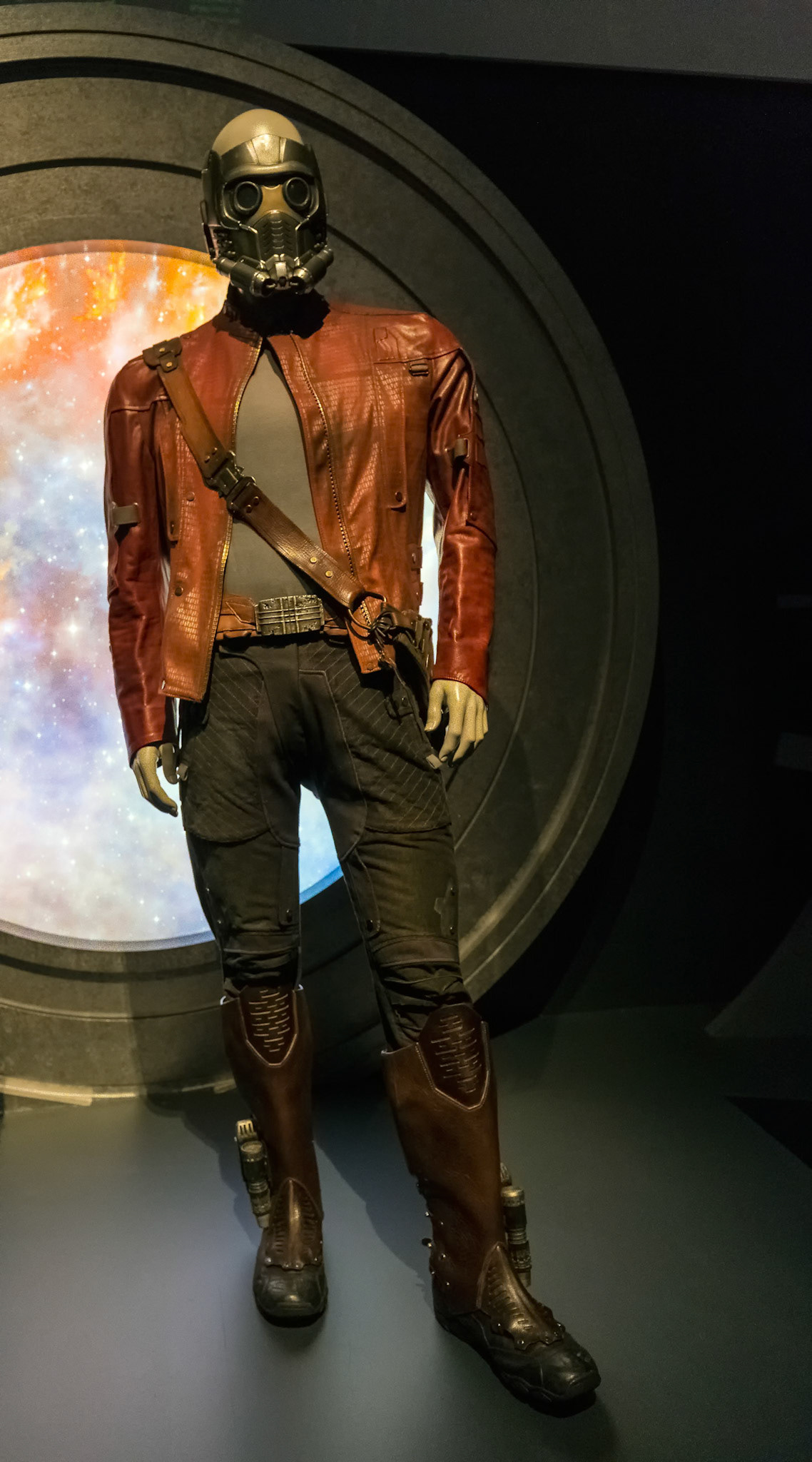 Starlord custome display at GOMA for the Marvel Exhibition, Brisbane