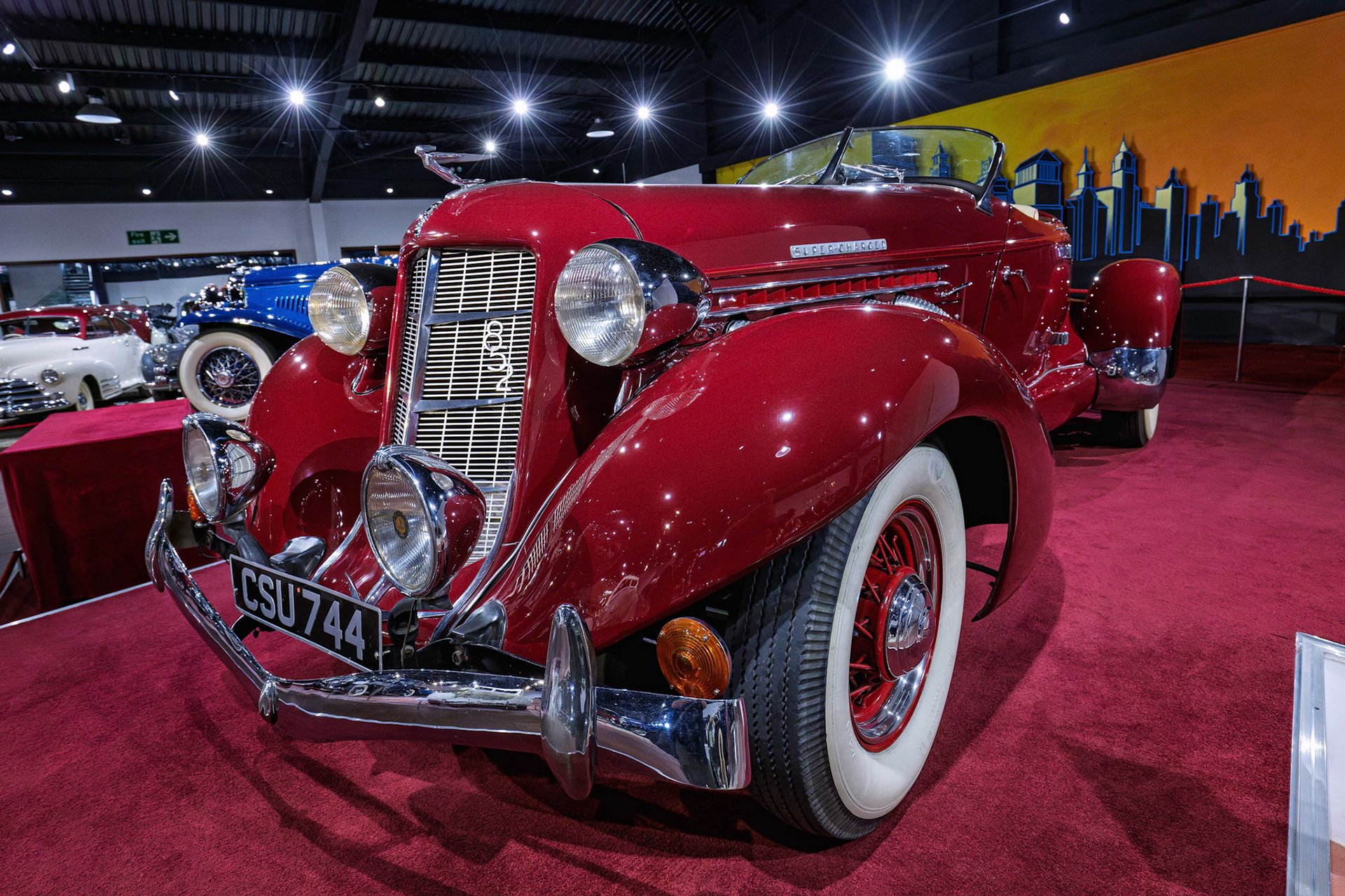 1936 Auburn 852 Supercharged Boat Tail Speedster at the Haynes International Motor Museum in Somerset. England