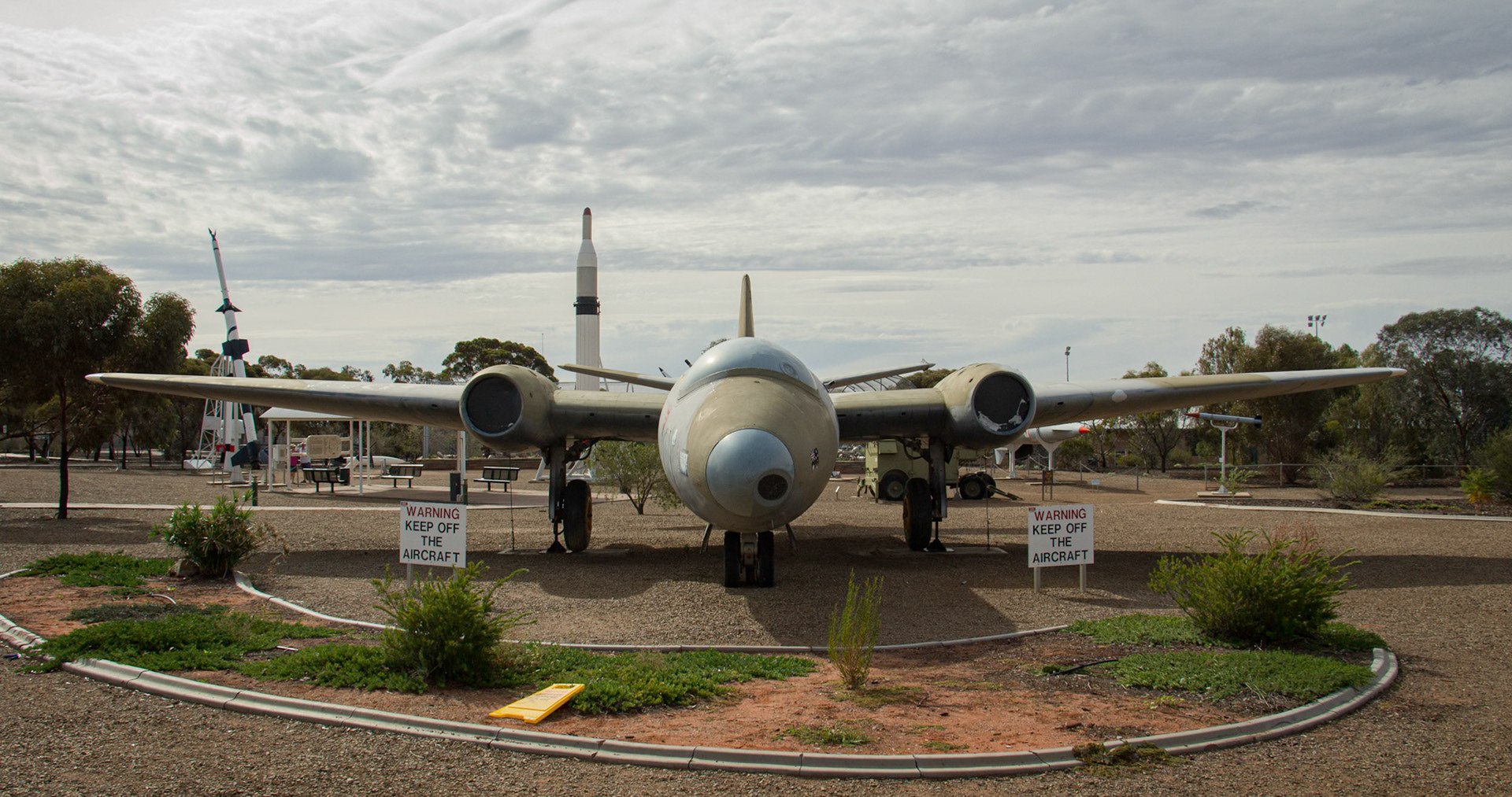 Canberra on display at the Woomera Missile Park in South Australia, Australia