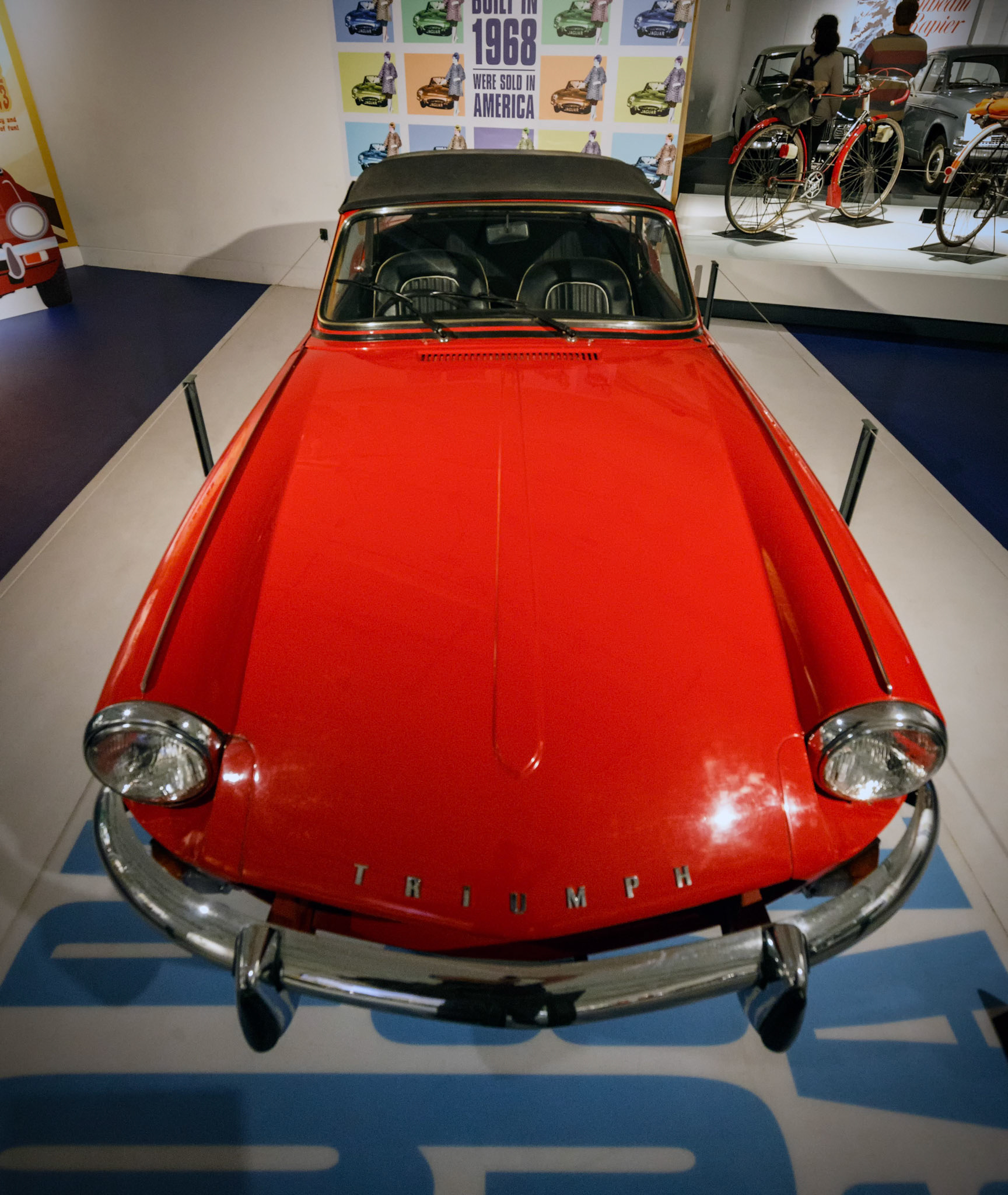 1968 Triumph Spitfire Mk III at the Coventry Transport Museum in Coventry, England