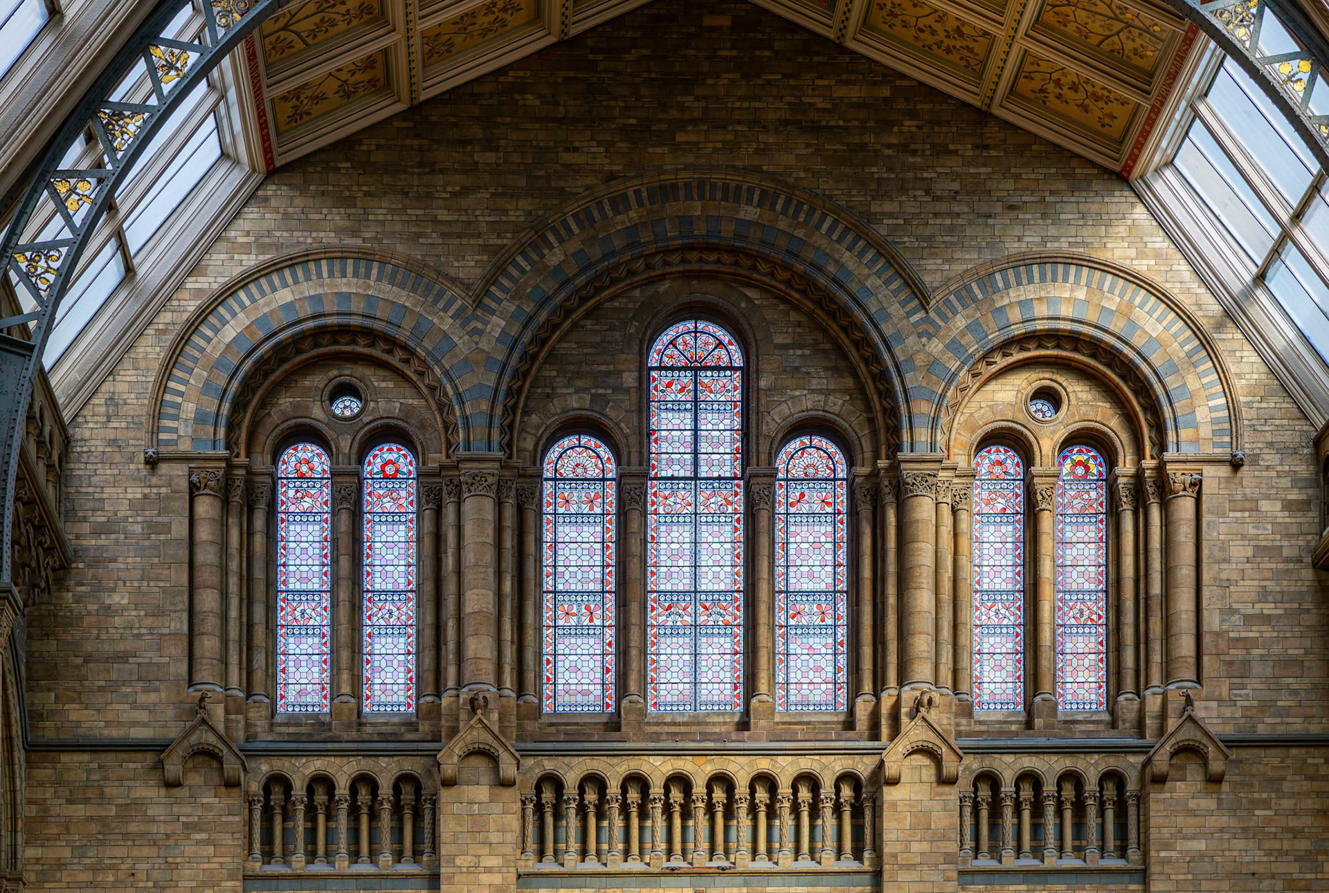 Inside the Natural History Museum in London, England
