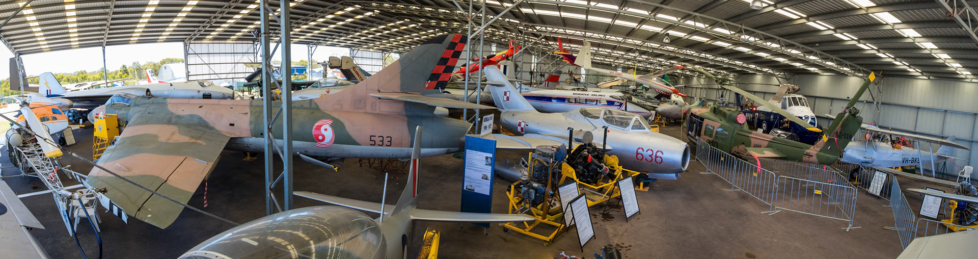Hanger 2 at the Queensland Air Museum in Caloundra, Australia