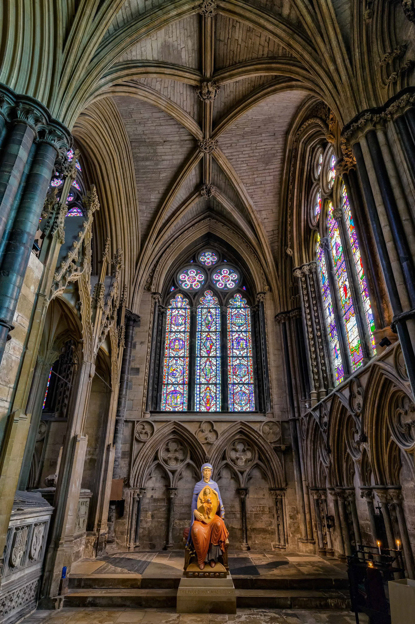 Inside Lincoln Cathedral, England
